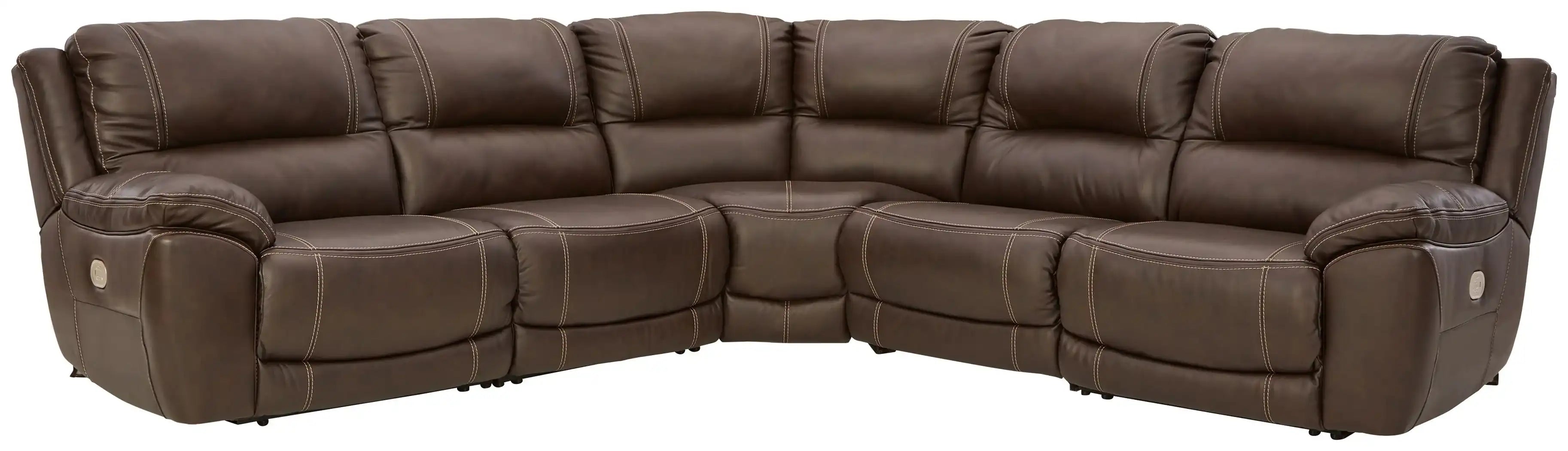 Dunleith - Power Reclining Sectional - Best Buy Furniture