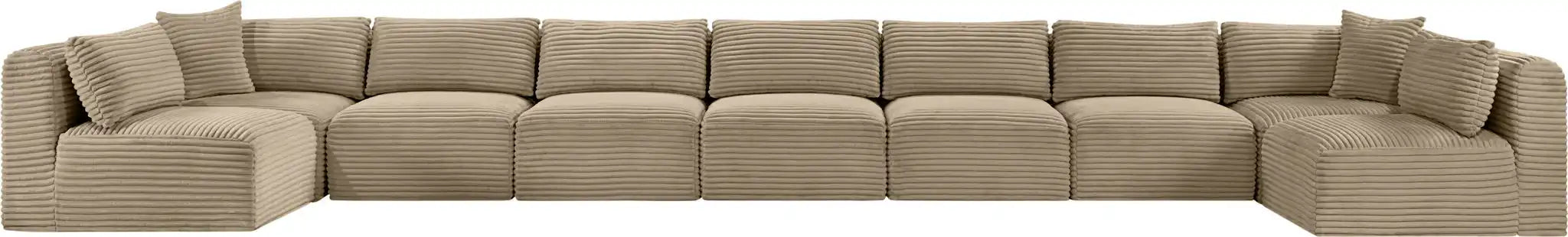 Shaggy - Fabric 9 Piece Modular Sectional