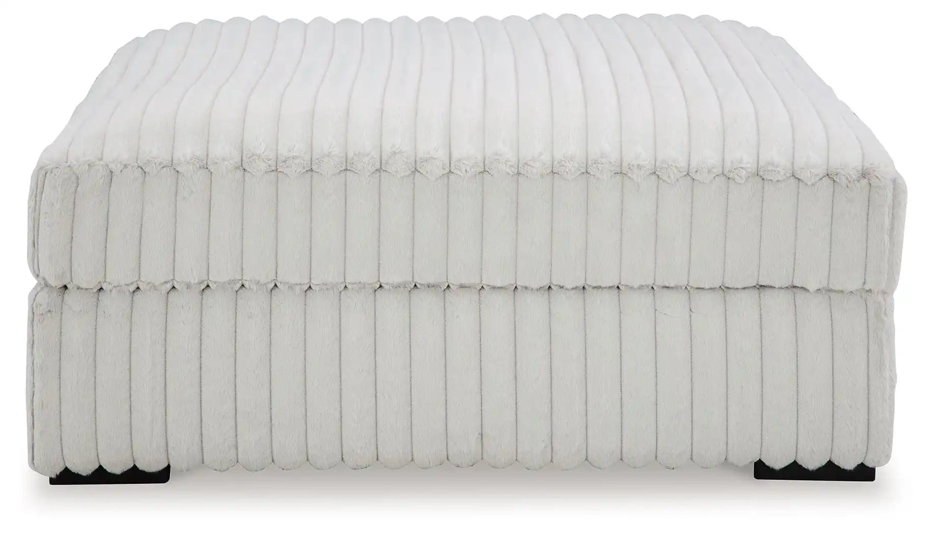 Stupendous - Oversized Accent Ottoman - Alloy - Best Buy Furniture