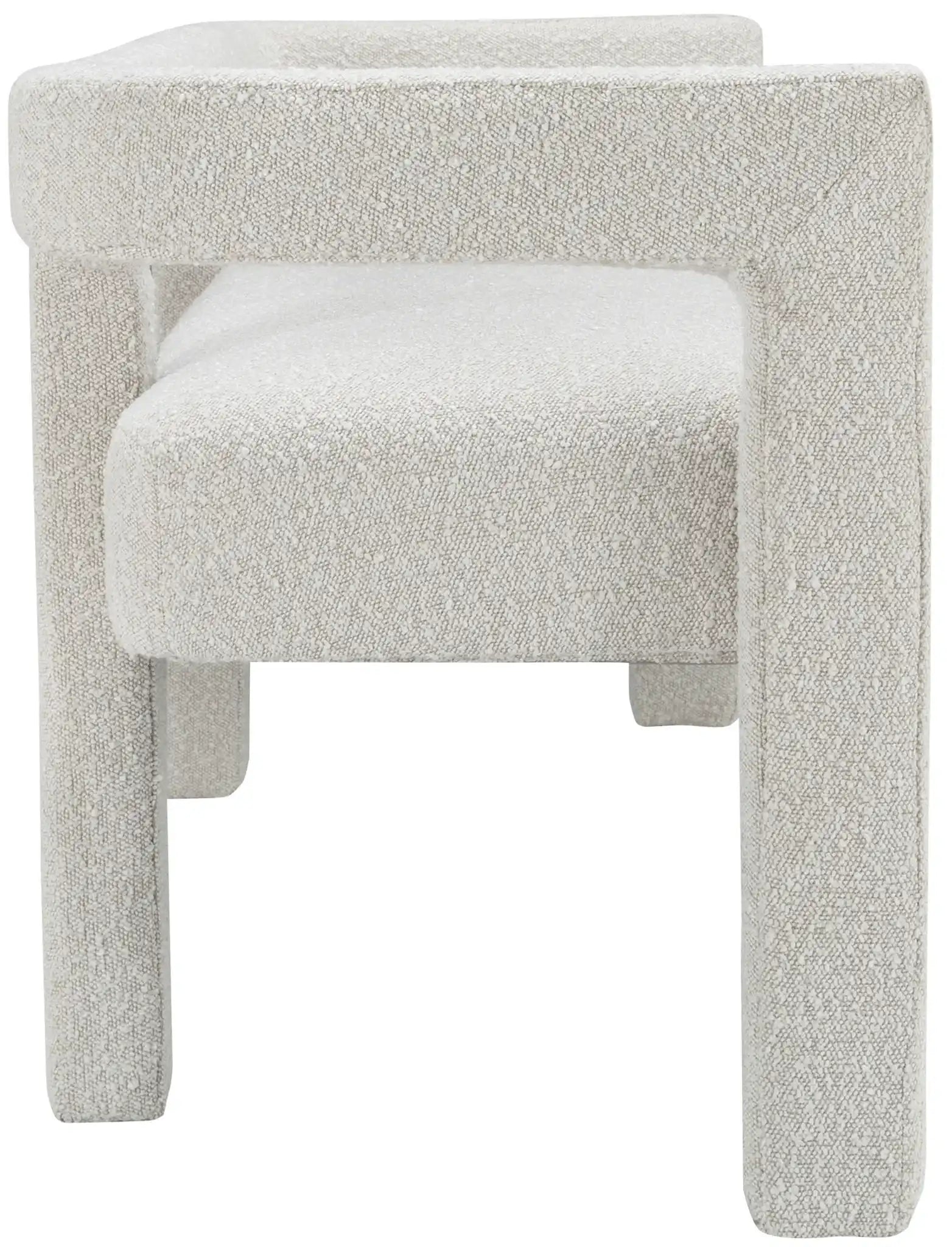 Athena - Boucle Fabric Bench