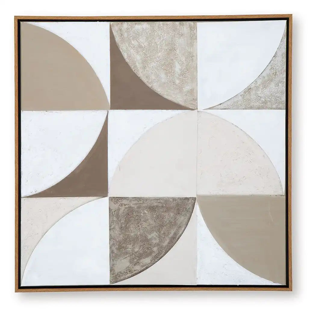 Harelman - Wall Art - Tan / Taupe / White - Best Buy Furniture