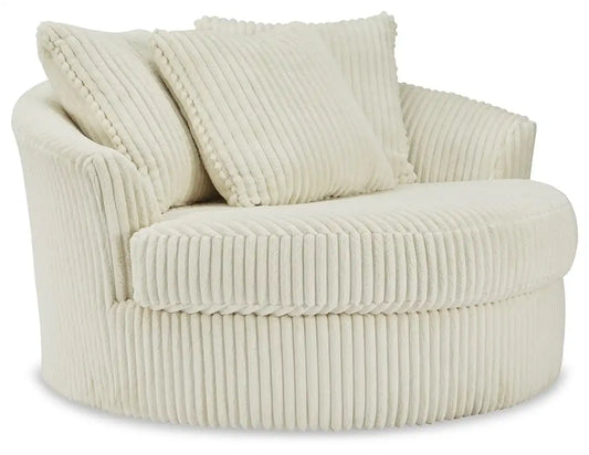 Lindyn - Oversized Swivel Accent Chair - Best Buy Furniture