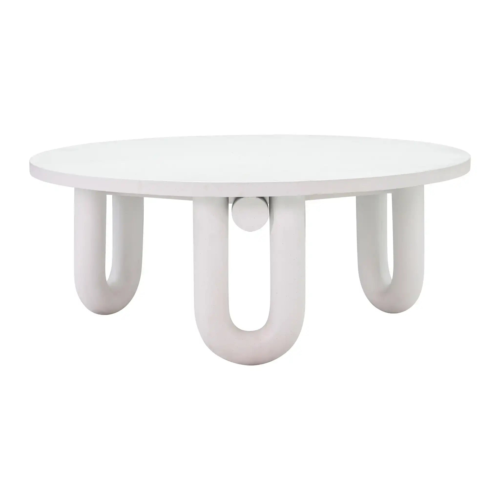 Tildy - Concrete Coffee Table - White