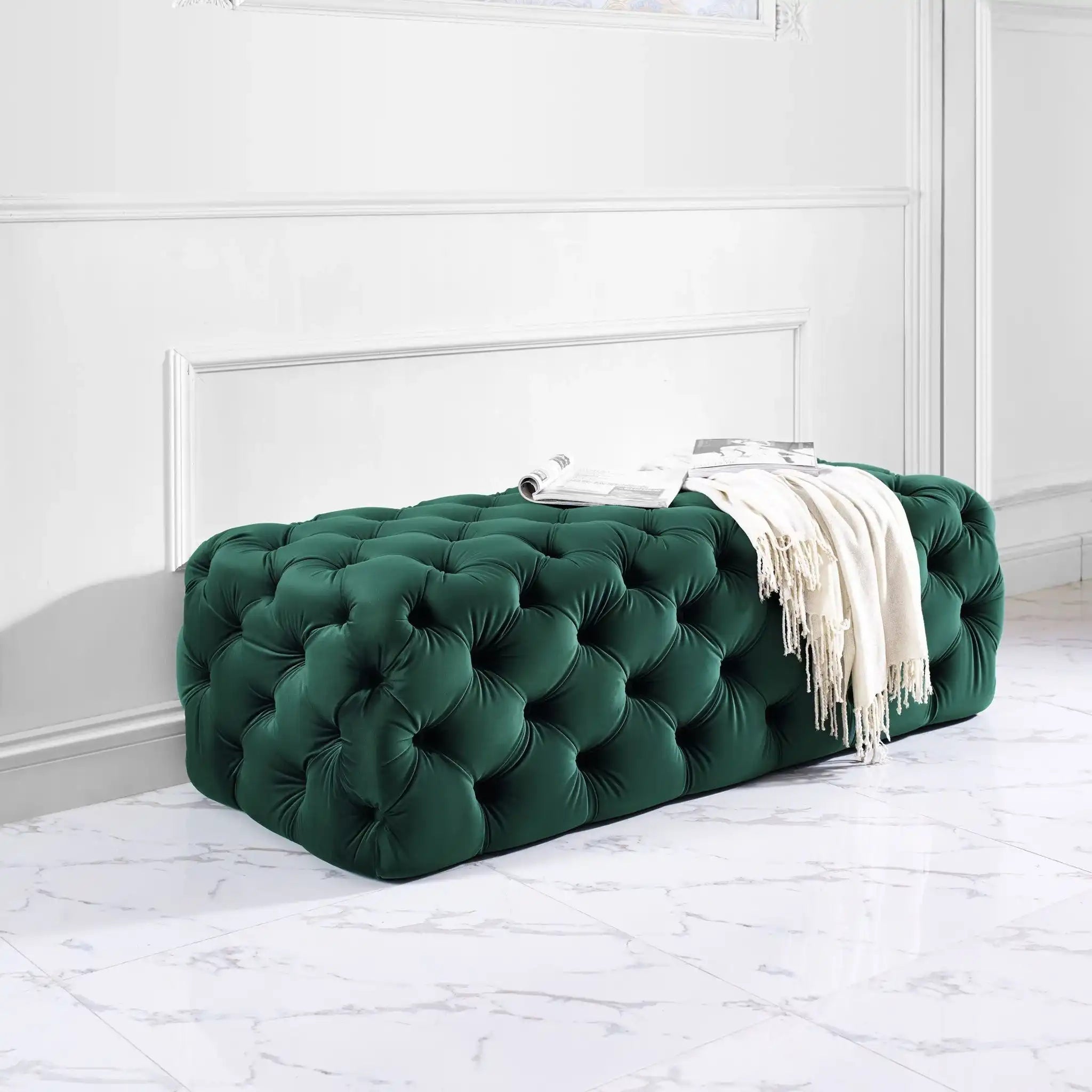 Kaylee - Velvet Ottoman