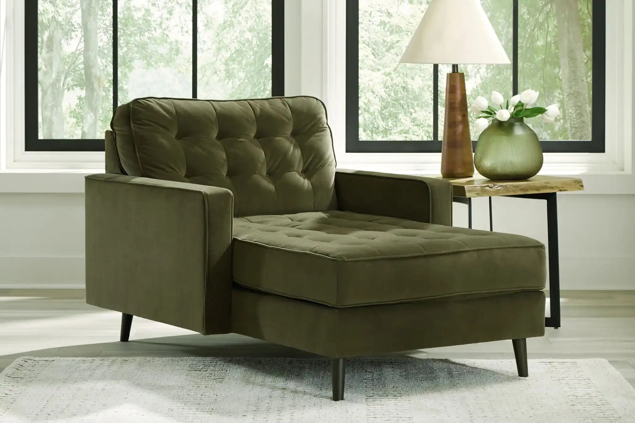 Reveon Lakes - Chaise - Olive - Best Buy Furniture