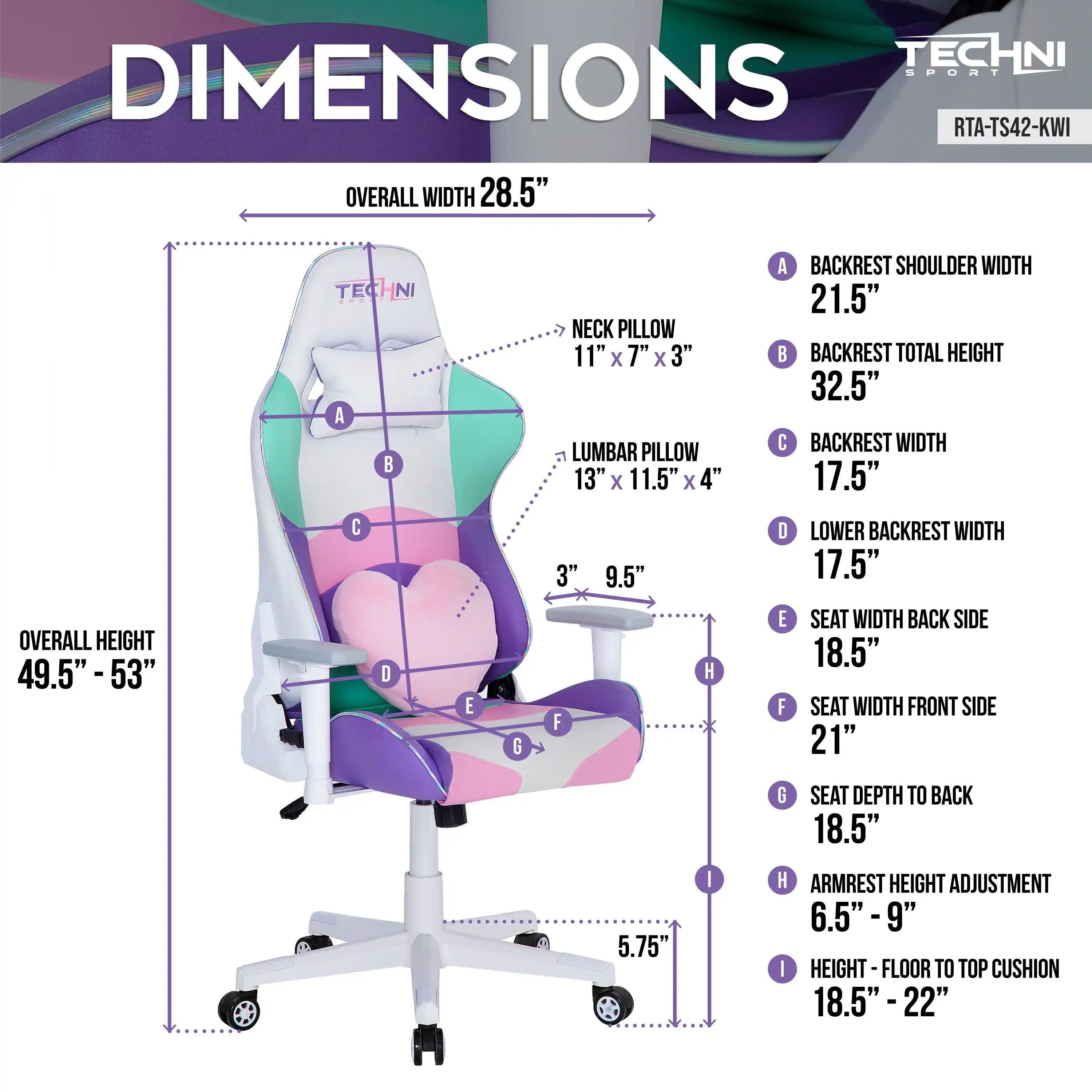 Techni Sport TS-42 Office-PC Gaming Chair, Kawaii - Best Buy Furniture