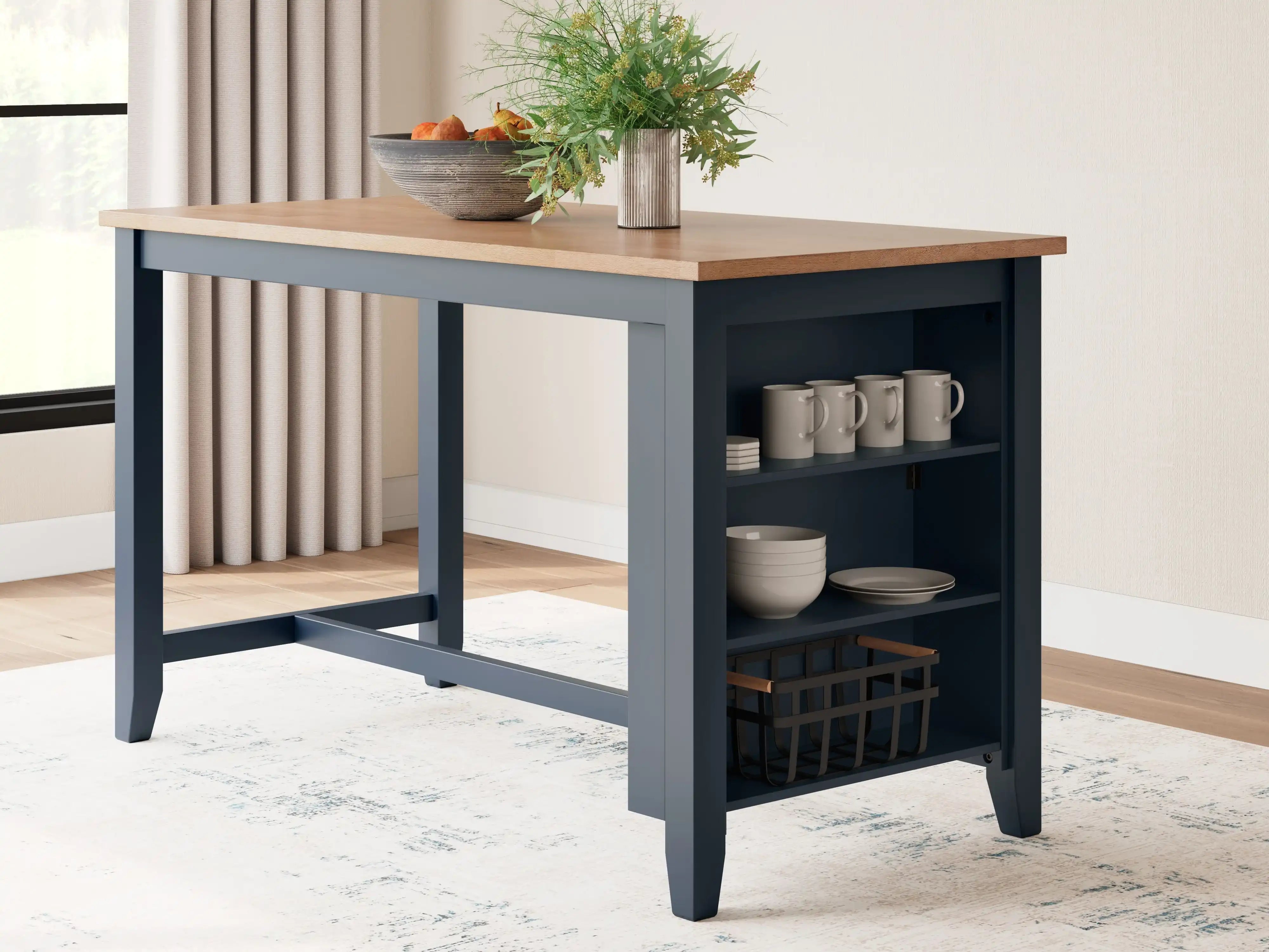 Gesthaven - Rectangular Dining Room Counter Table - Best Buy Furniture