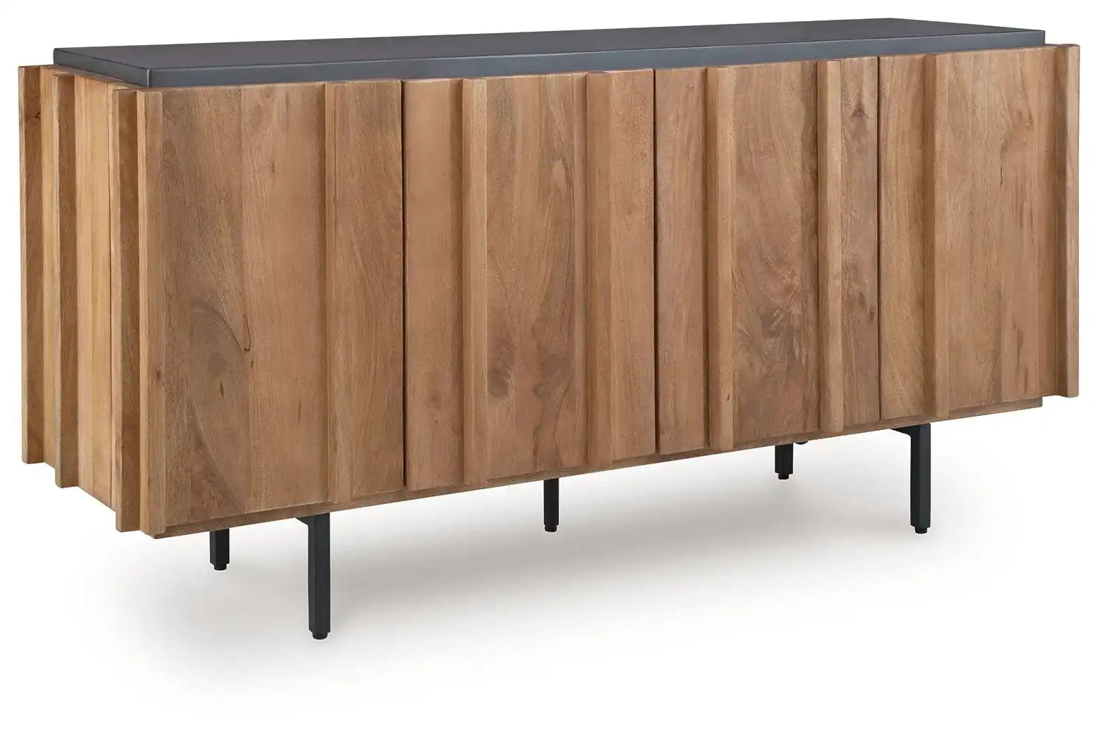 Quintavious - Accent Cabinet - Brown / Charcoal - Best Buy Furniture
