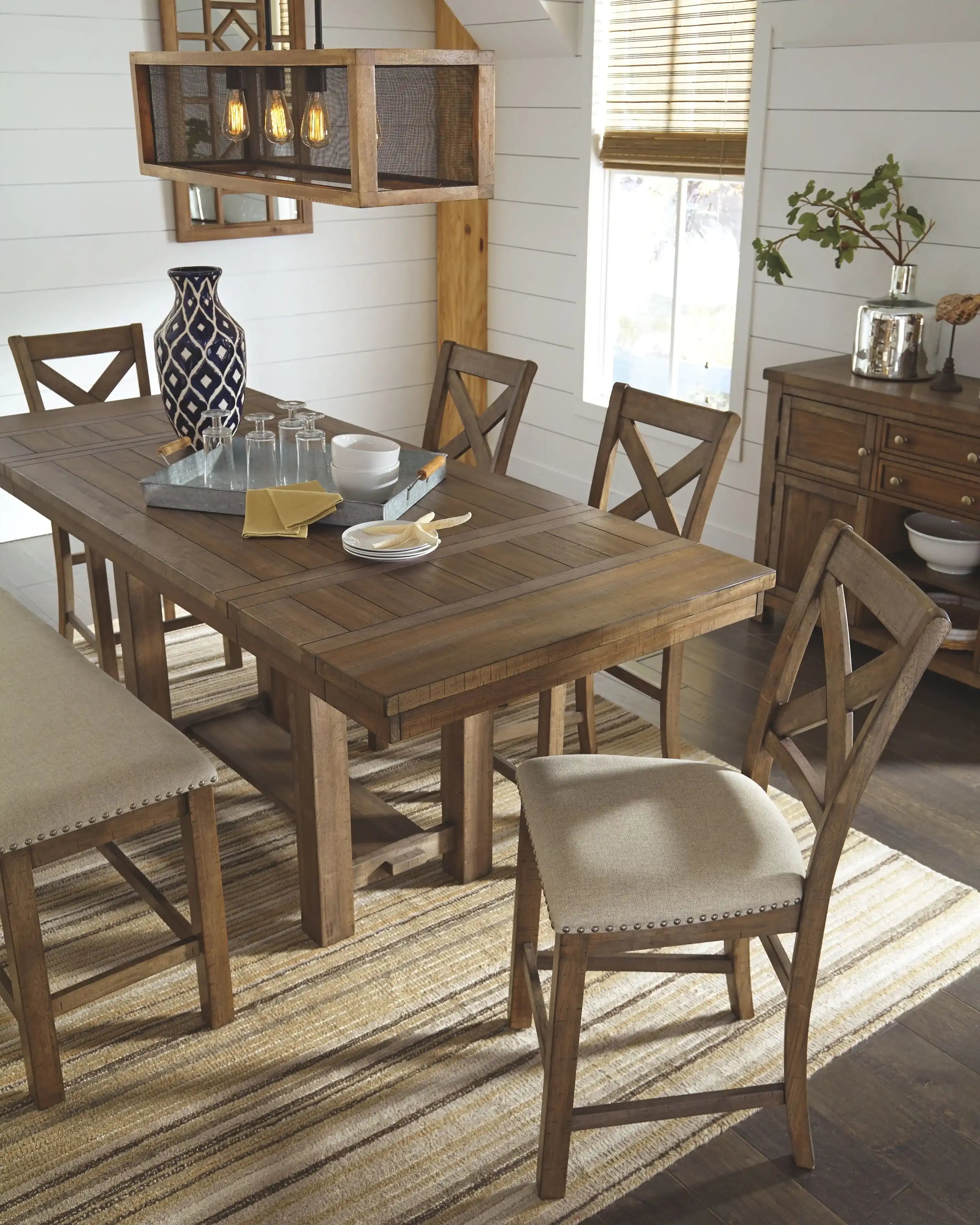 Moriville - Rectangular Dining Table Set - Counter Height - Best Buy Furniture