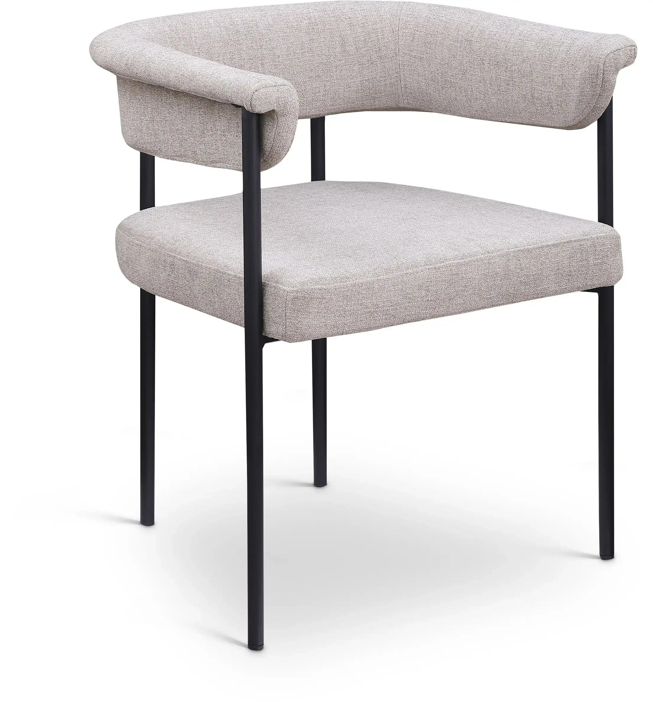 Malin - Linen Dining Chair (Set of 2) - Taupe - Best Buy Furniture