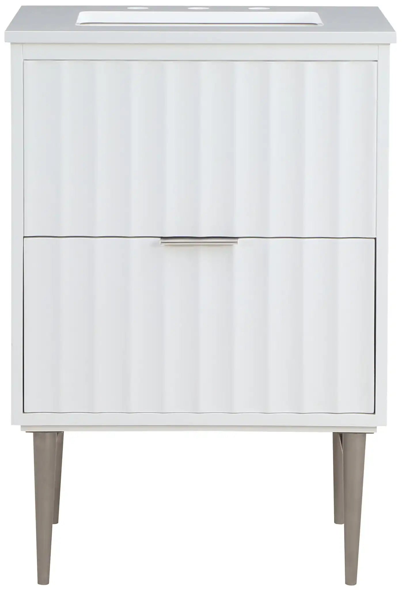 Modernist - Bathroom Vanity With Chrome Legs