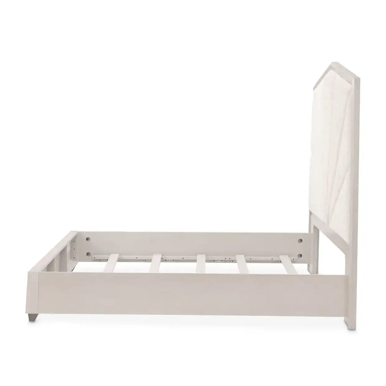 Fantosini - King Tufted Panel Bed - Silver Mist - Best Buy Furniture