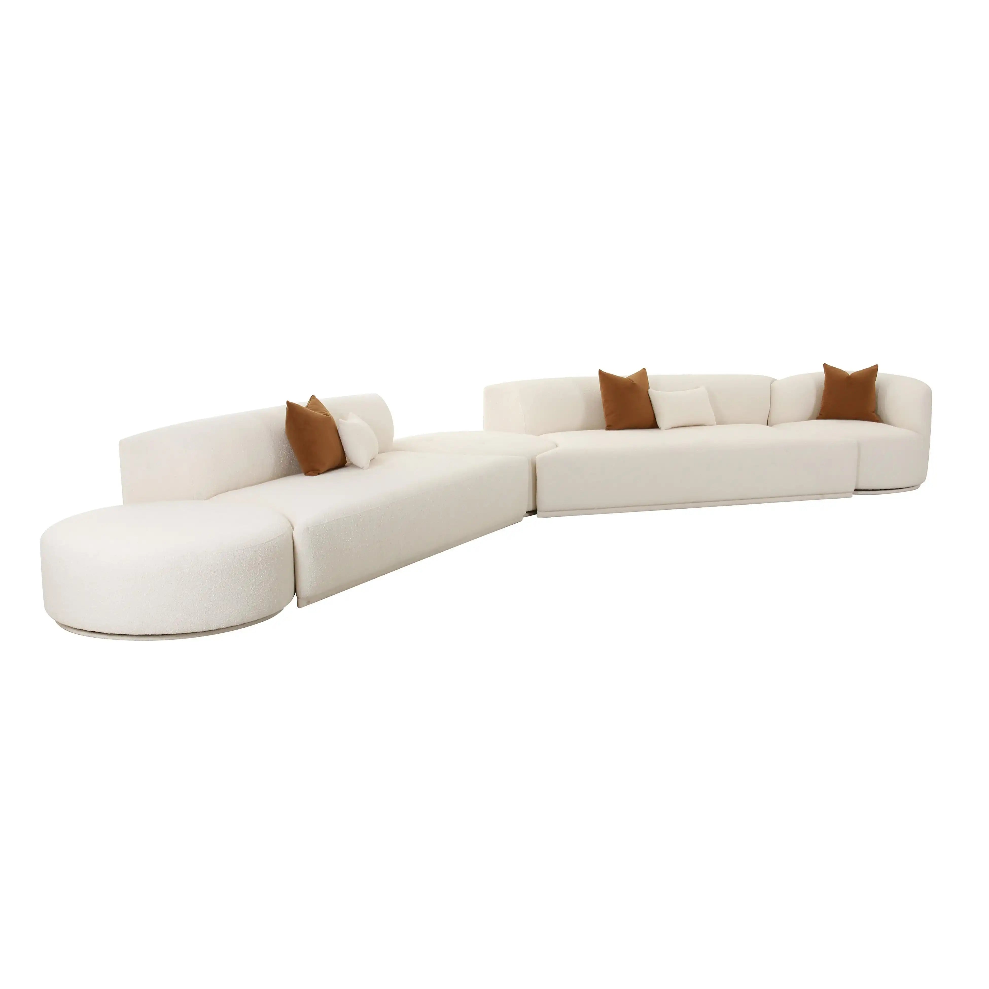 Fickle - Boucle Modular Sectional - Best Buy Furniture