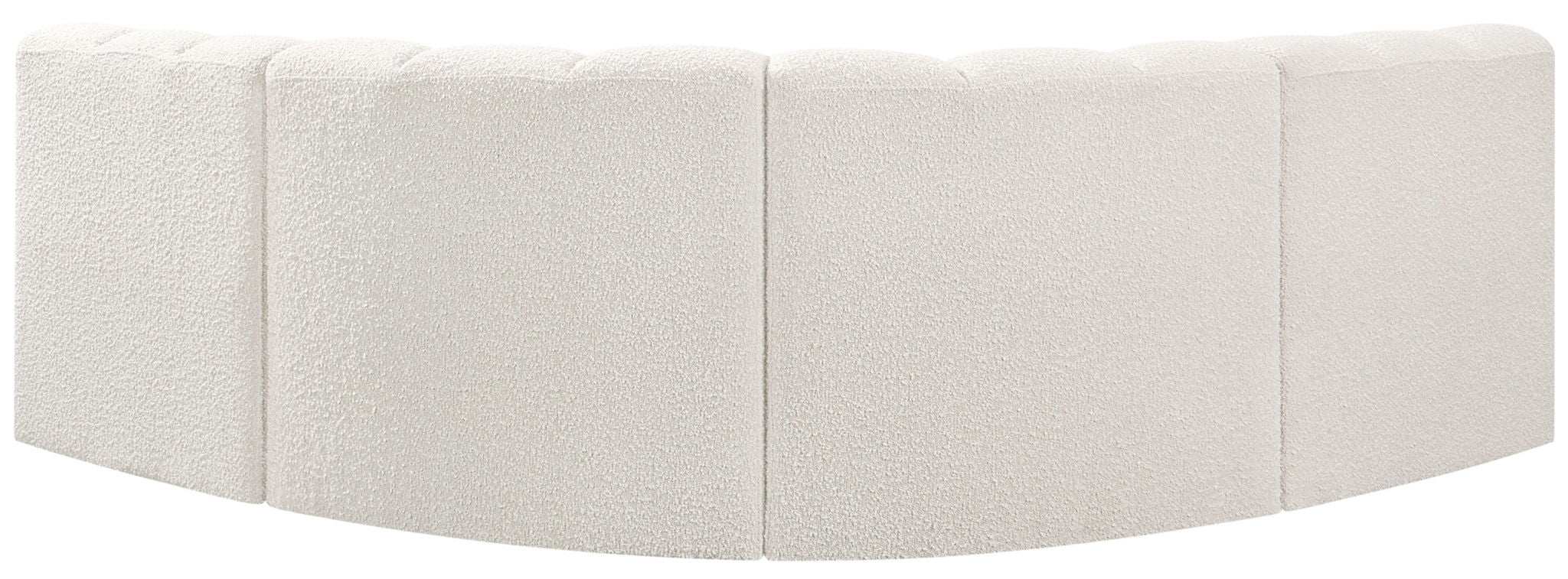 Arc - Boucle Fabric 4 Piece Corner Modular Sofa