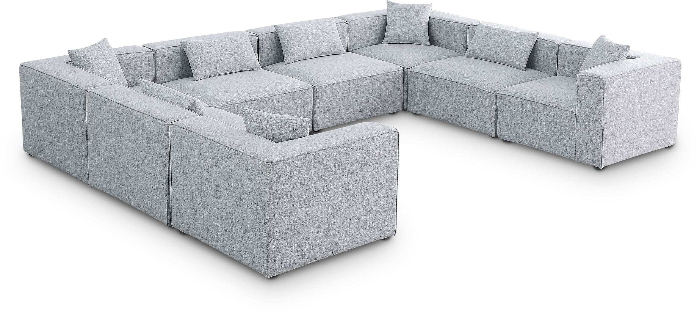 Cube - Linen 8 Piece Modular Sectional - Best Buy Furniture