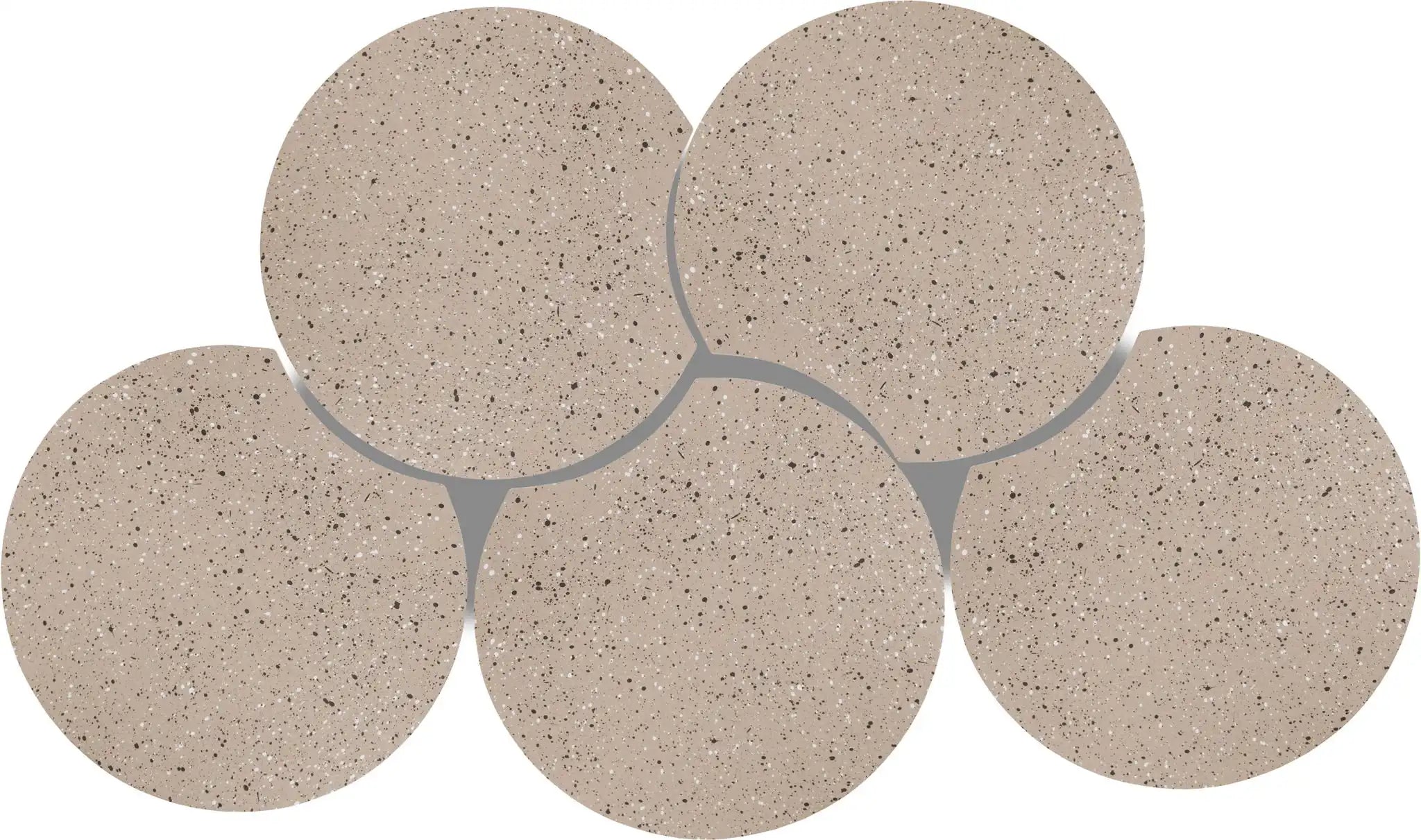 Dimple - 5 Piece Modular Coffee Table - Terazzo Finish