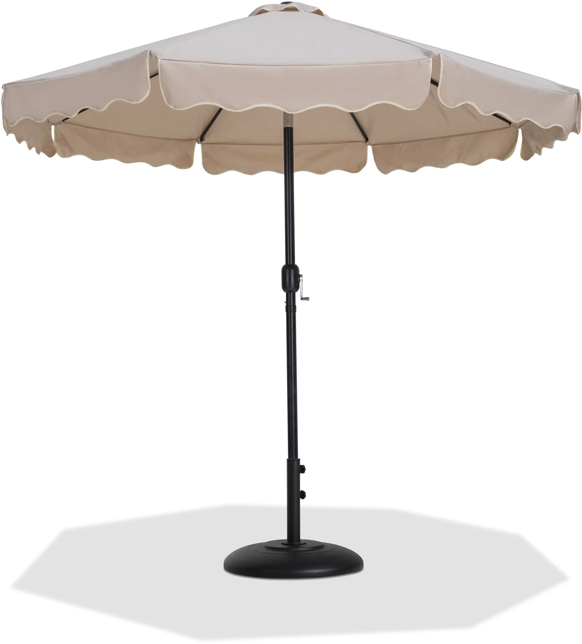 Amalfi - Patio Umbrella - Black Base / Black Pole - Best Buy Furniture