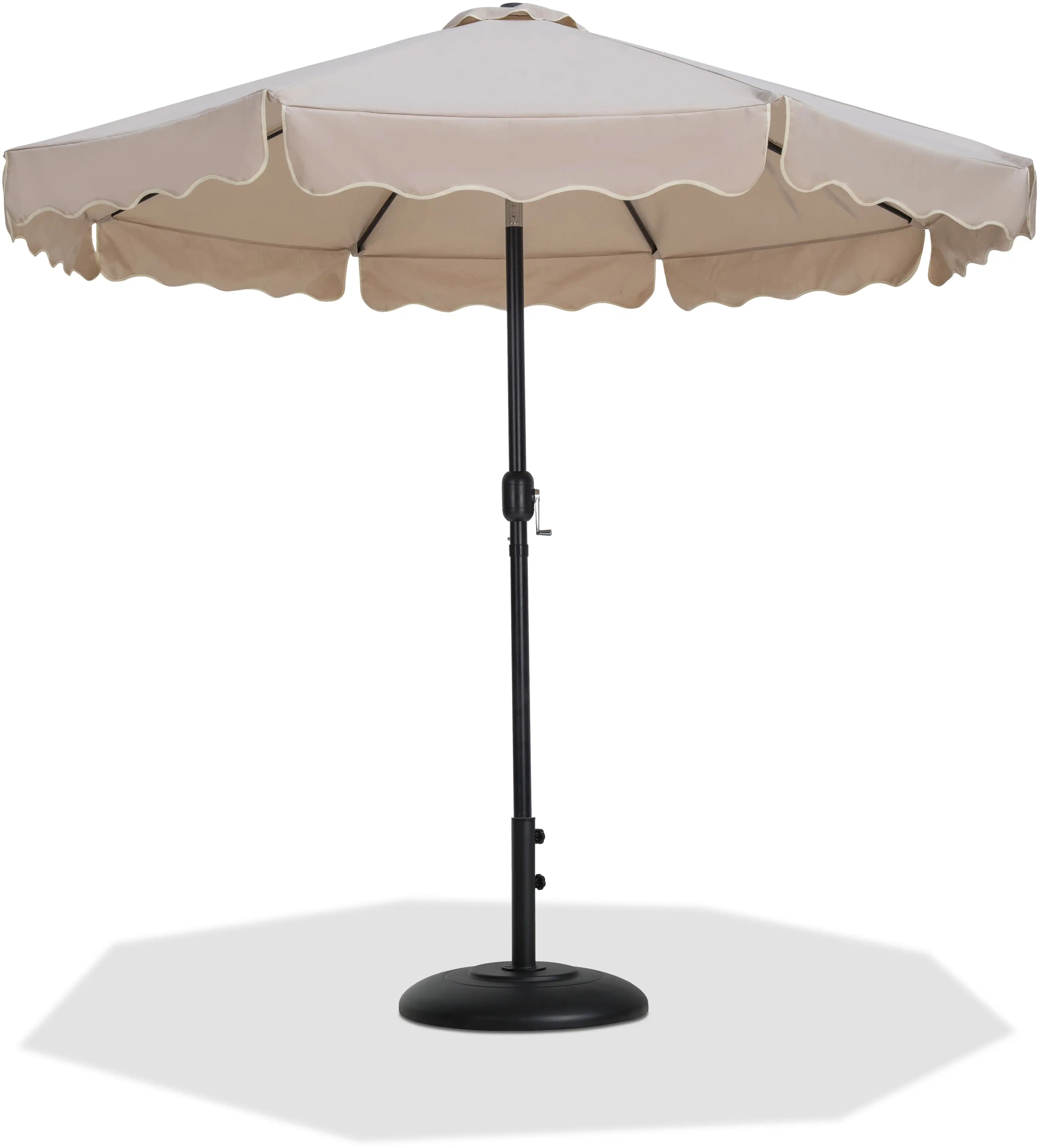 Amalfi - Patio Umbrella - Black Base / Black Pole - Best Buy Furniture