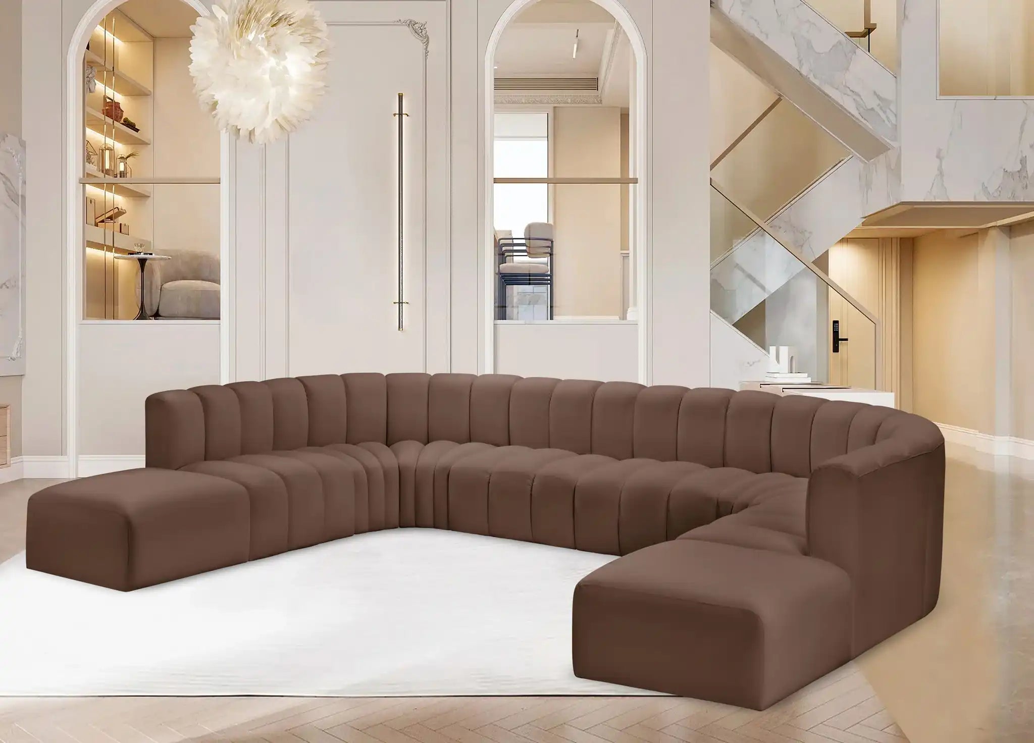 Arc - Faux Leather Modular Sectional
