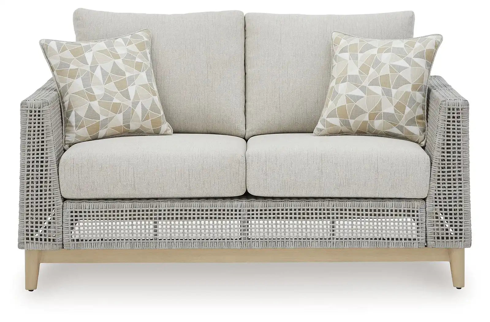 Seton Creek - Loveseat With Cushion - Gray - Best Buy Furniture