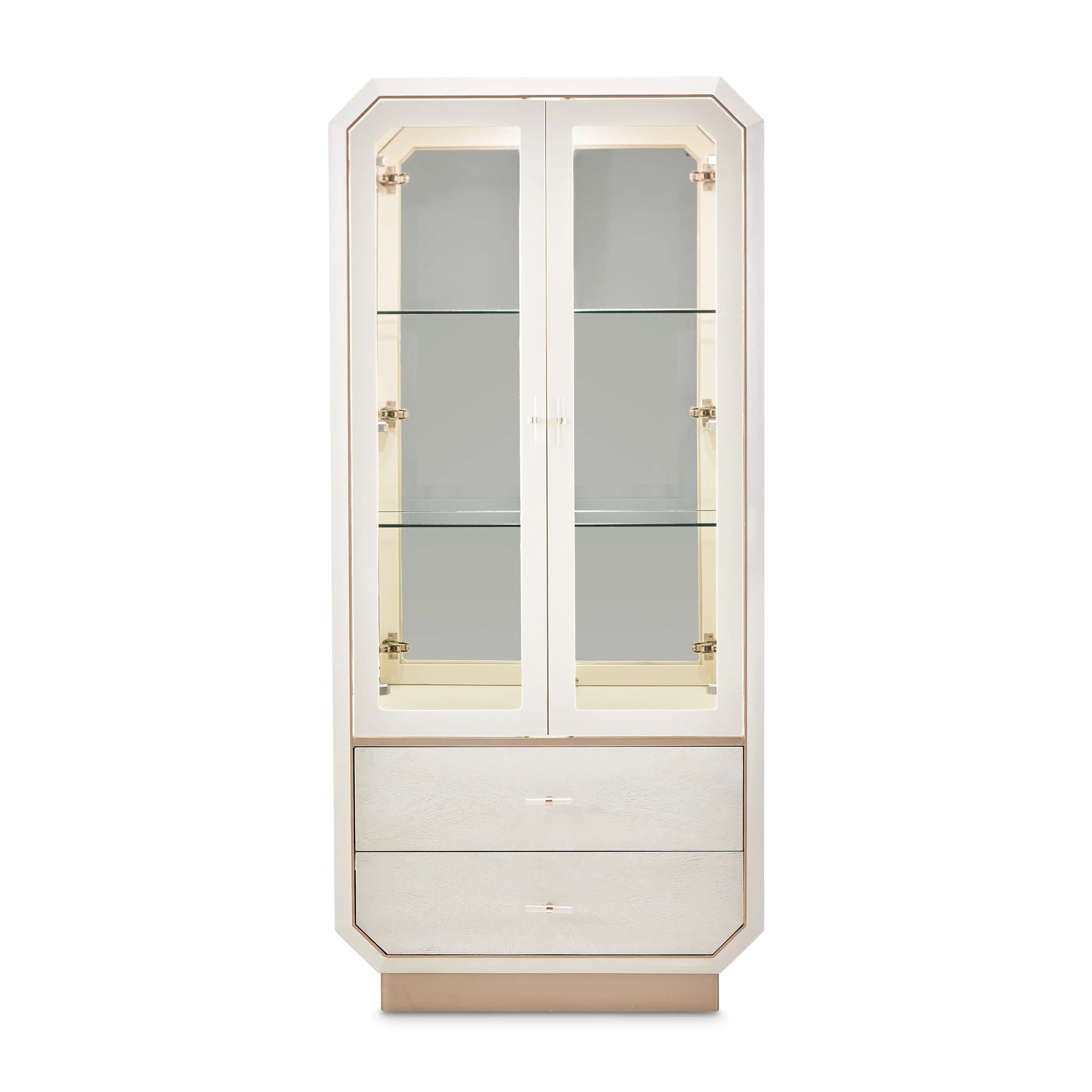 La Rachelle - Display Cabinet - Champagne - Best Buy Furniture