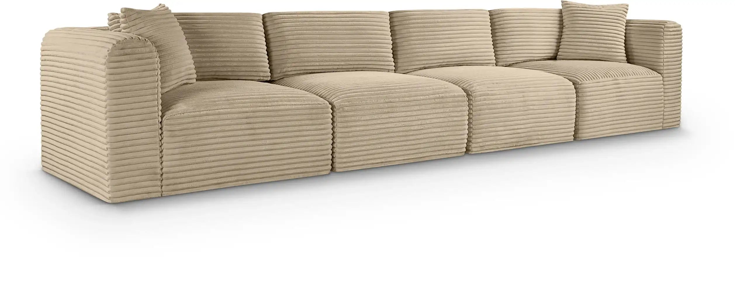 Shaggy - Fabric 4 Seat Modular Sofa - Best Buy Furniture