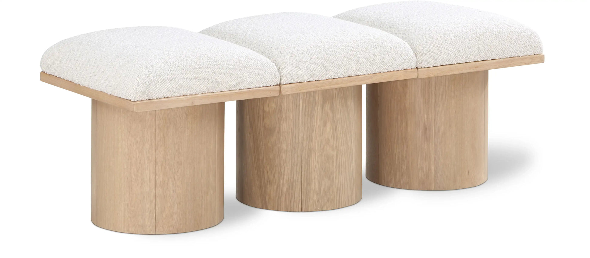 Pavilion - 3 Piece Modular Bench With Natural Base - Best Buy Furniture
