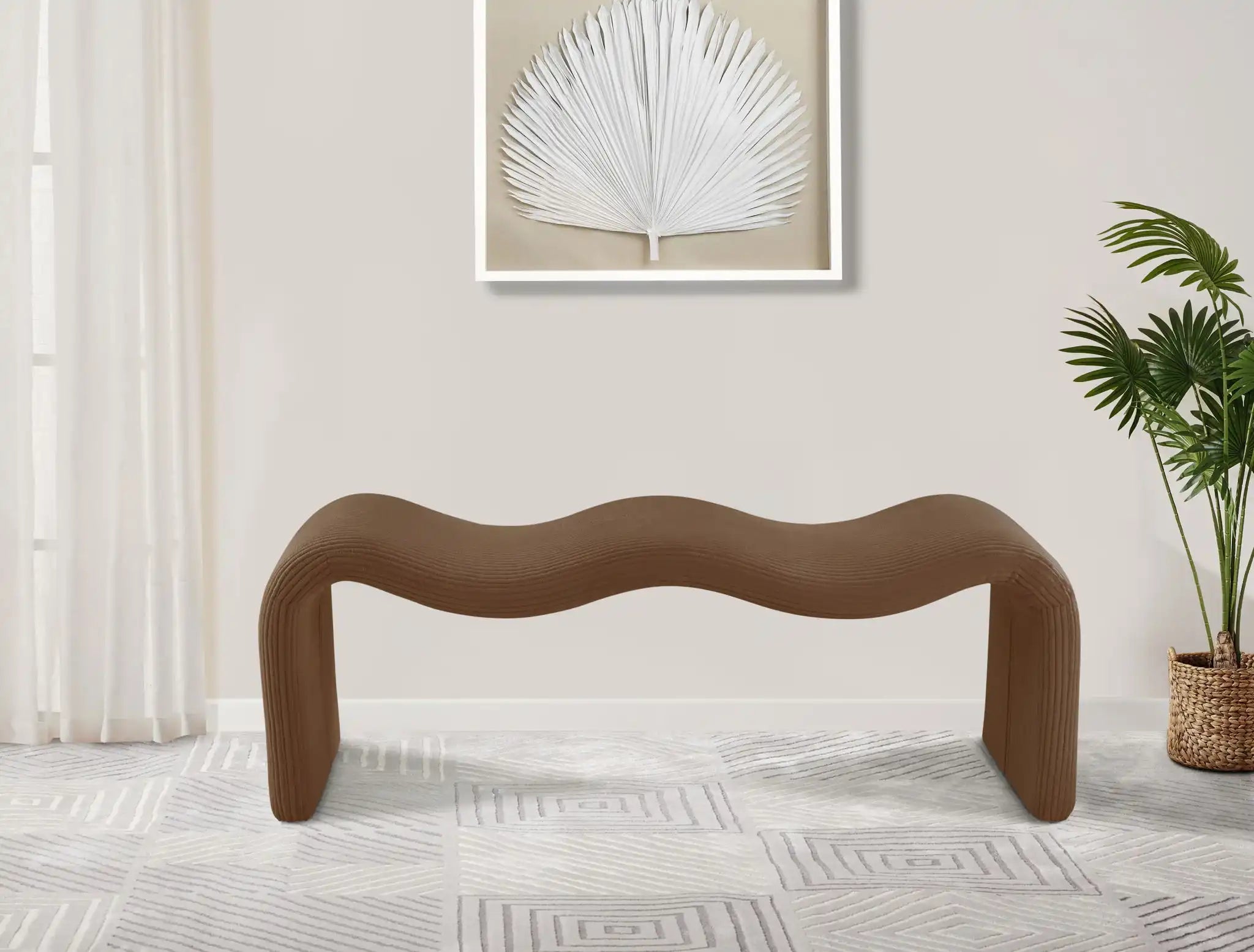 Willow - Corduroy Bench - Saddle