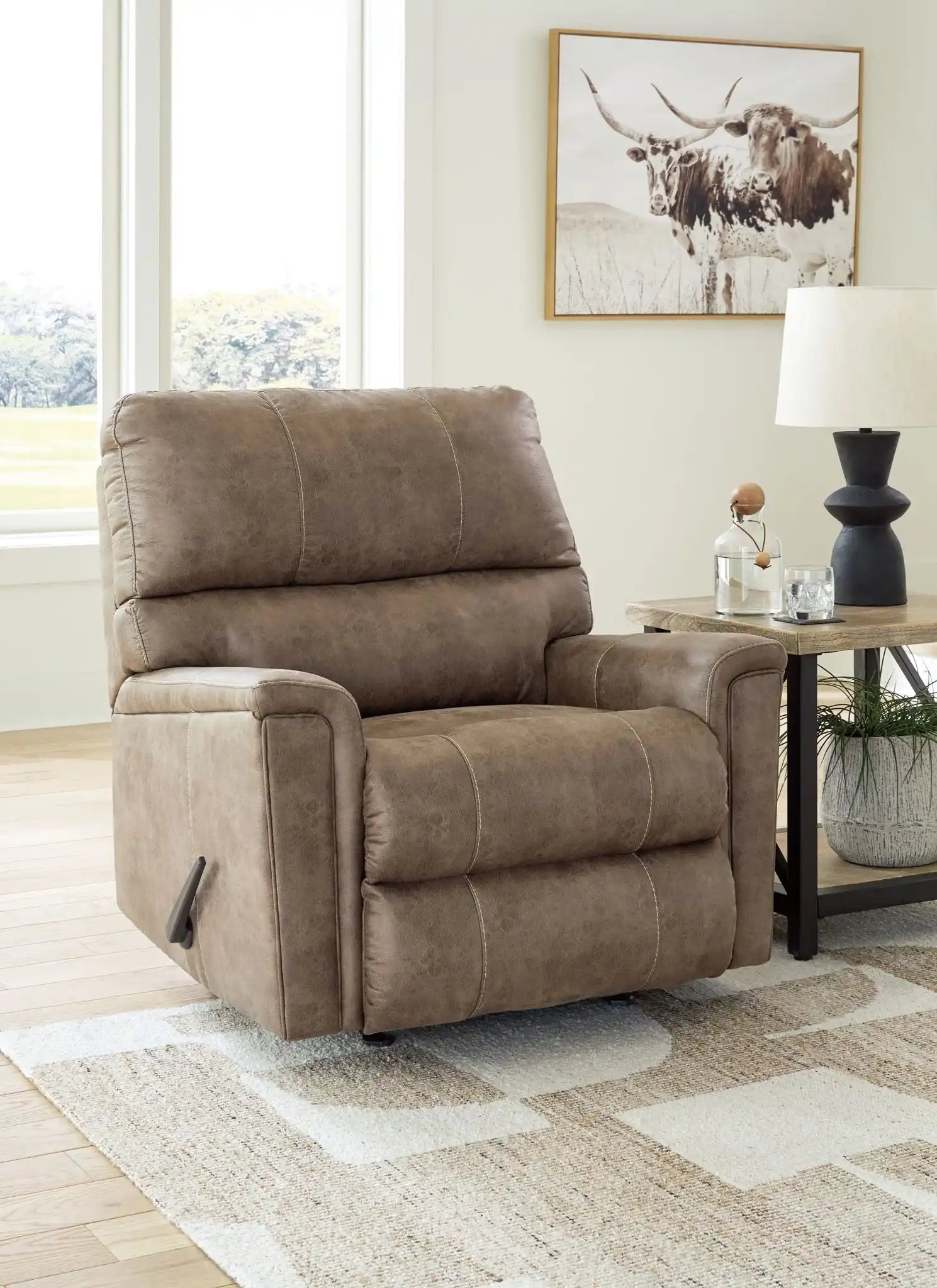 Navi - Rocker Recliner - Fossil - Best Buy Furniture