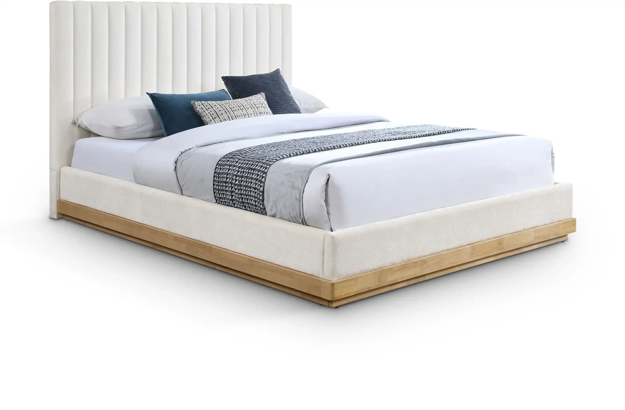 Emmet - Fabric Bed - Light Brown Base - Best Buy Furniture