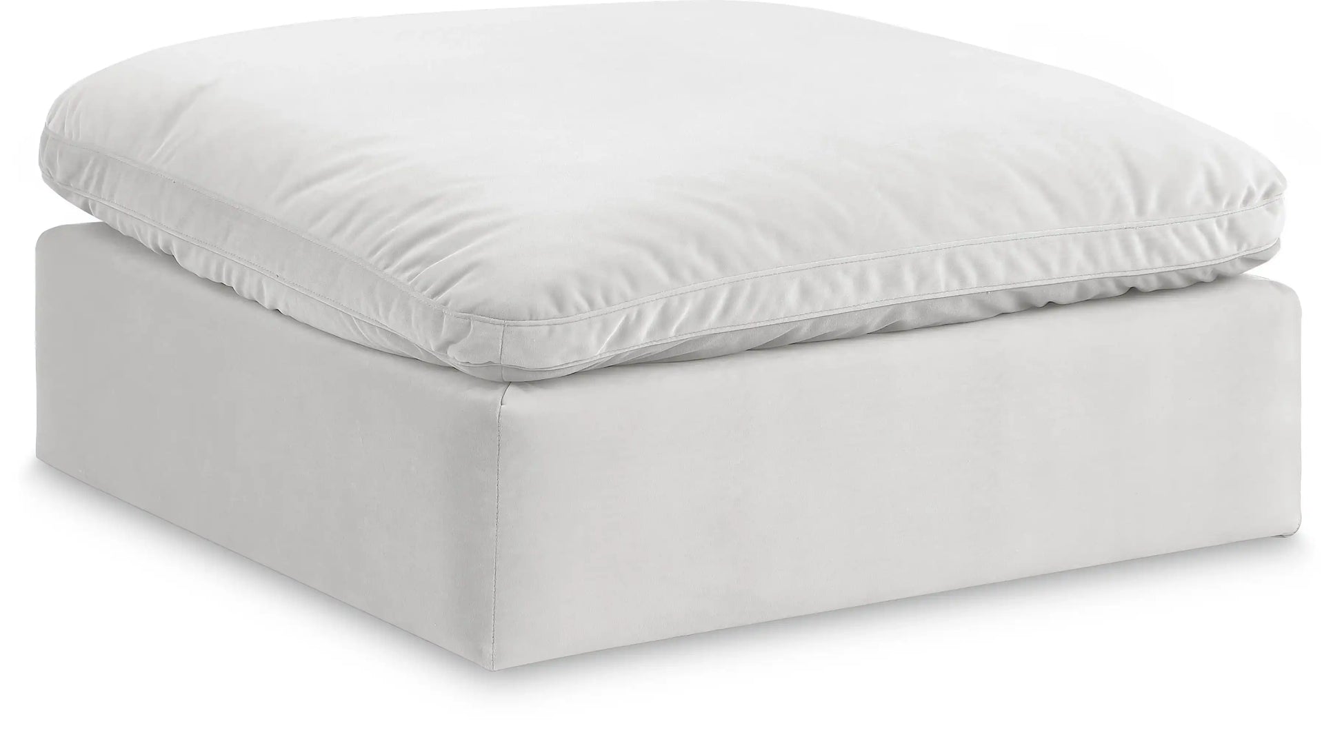Comfy - Velvet Ottoman - Best Buy Furniture
