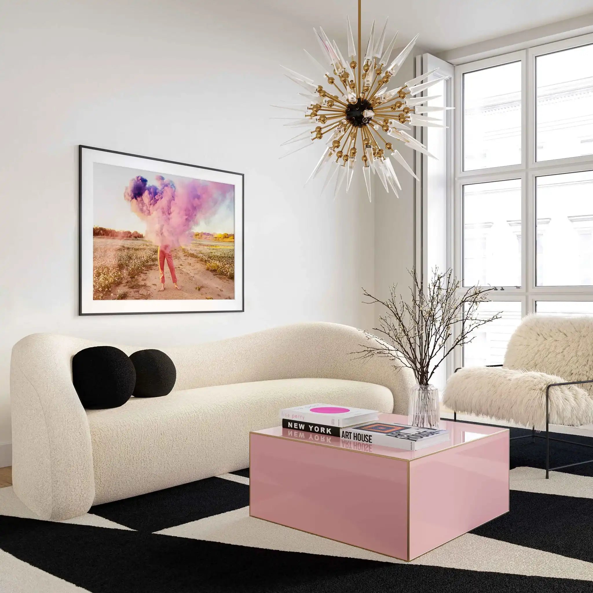 Leonie - Faux Shearling Sofa