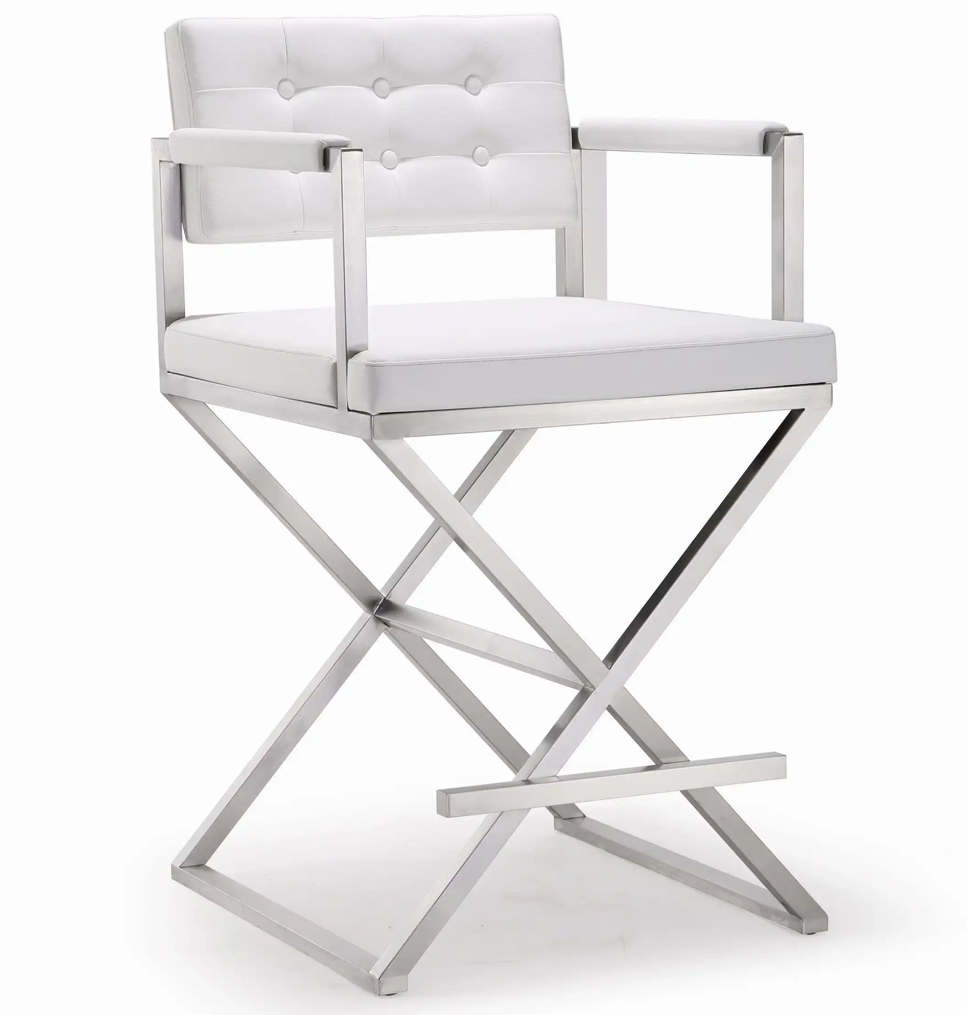 Director - Stainless Steel Counter Stool - Best Buy Furniture