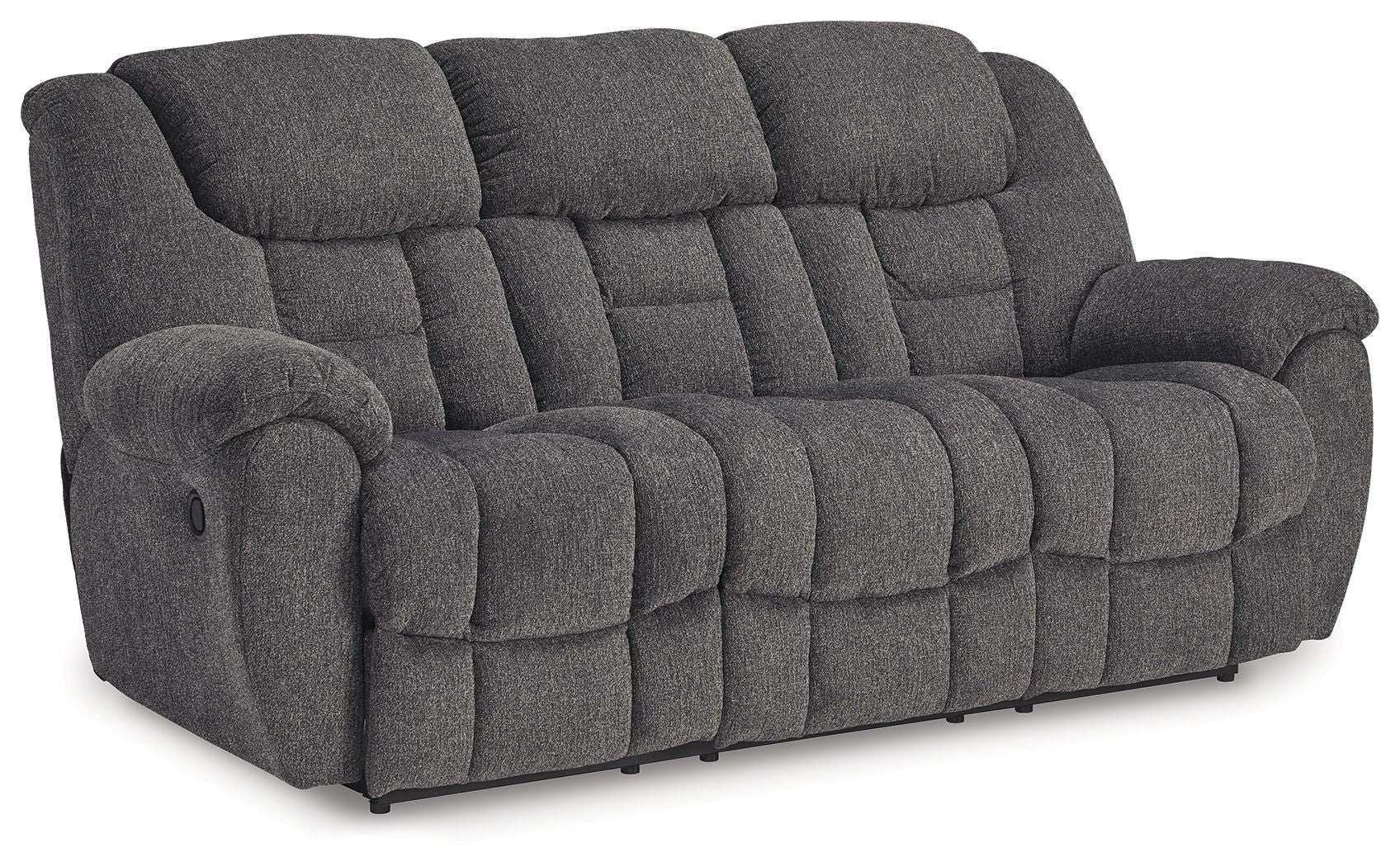 Foreside - Reclining Sofa - Charcoal - Best Buy Furniture