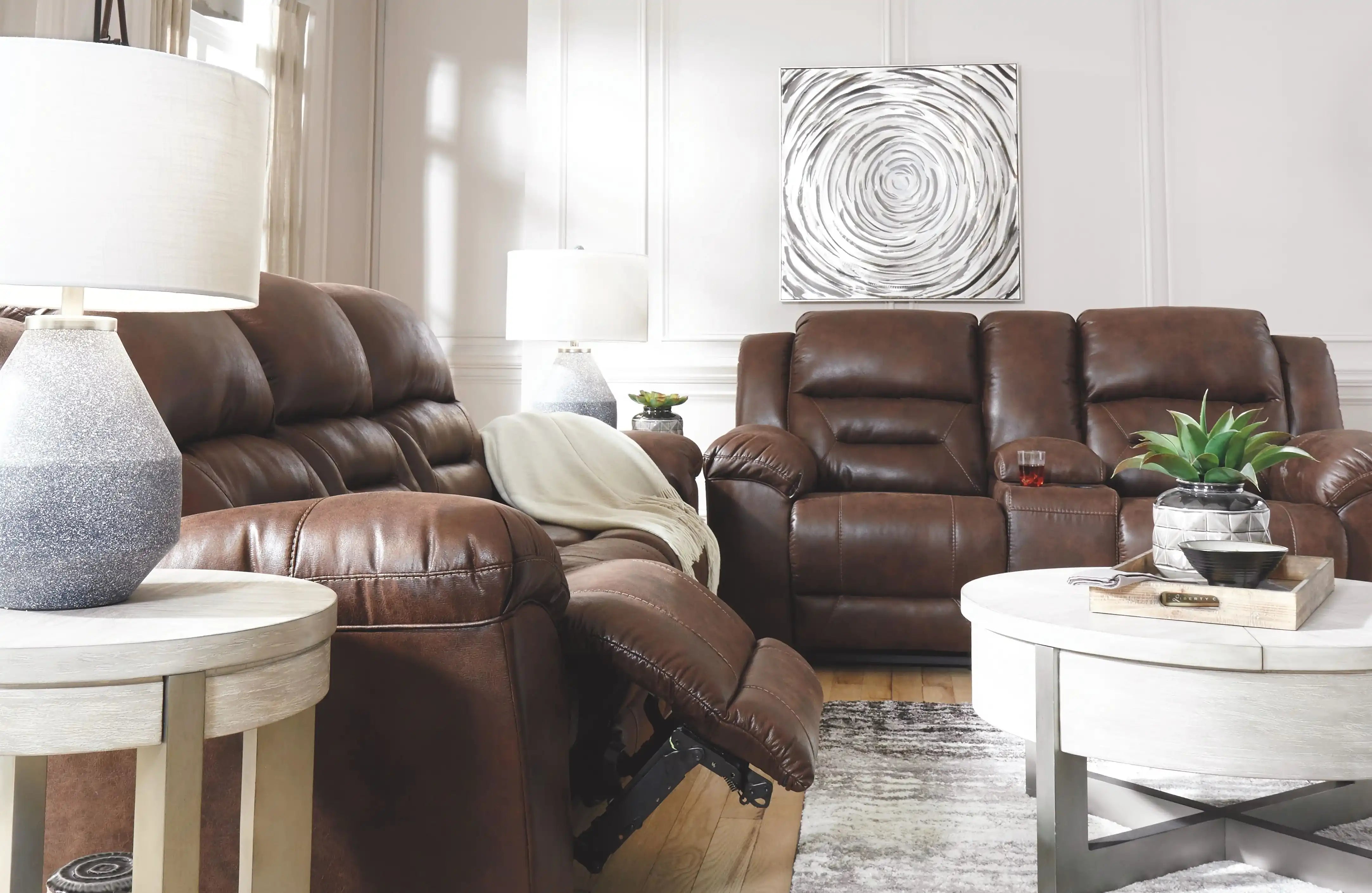 Stoneland - Power Reclining Living Room Set - Best Buy Furniture