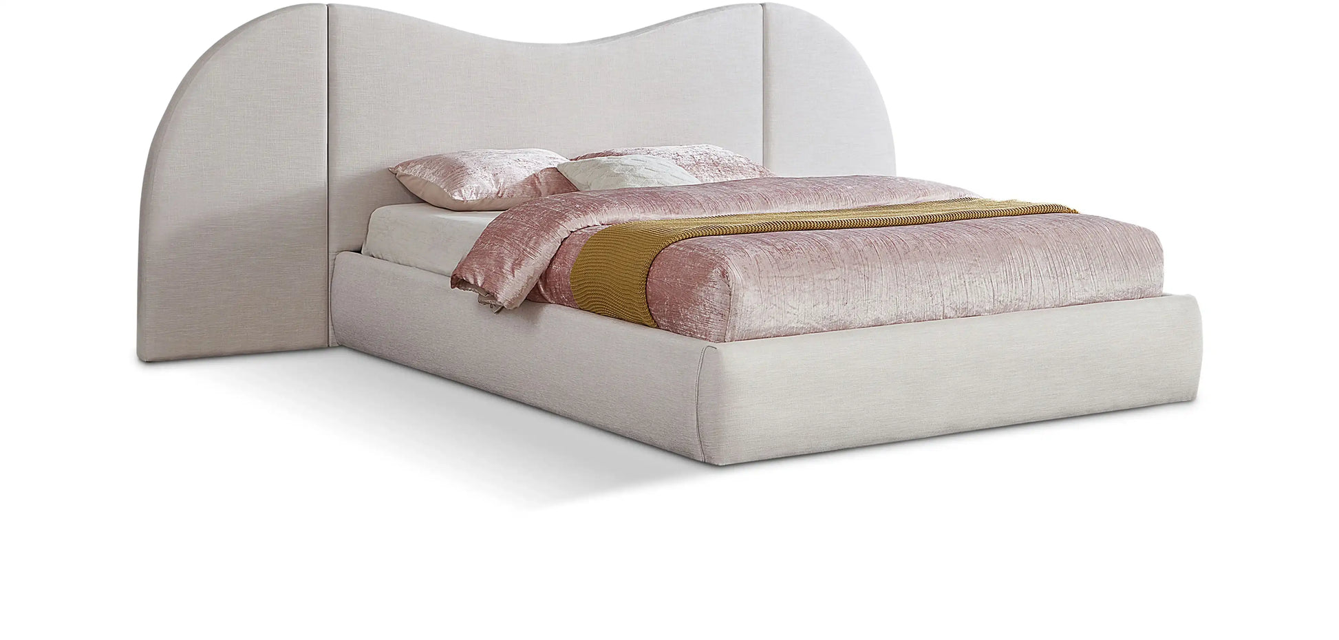 Everest - Linen Fabric Bed - Best Buy Furniture