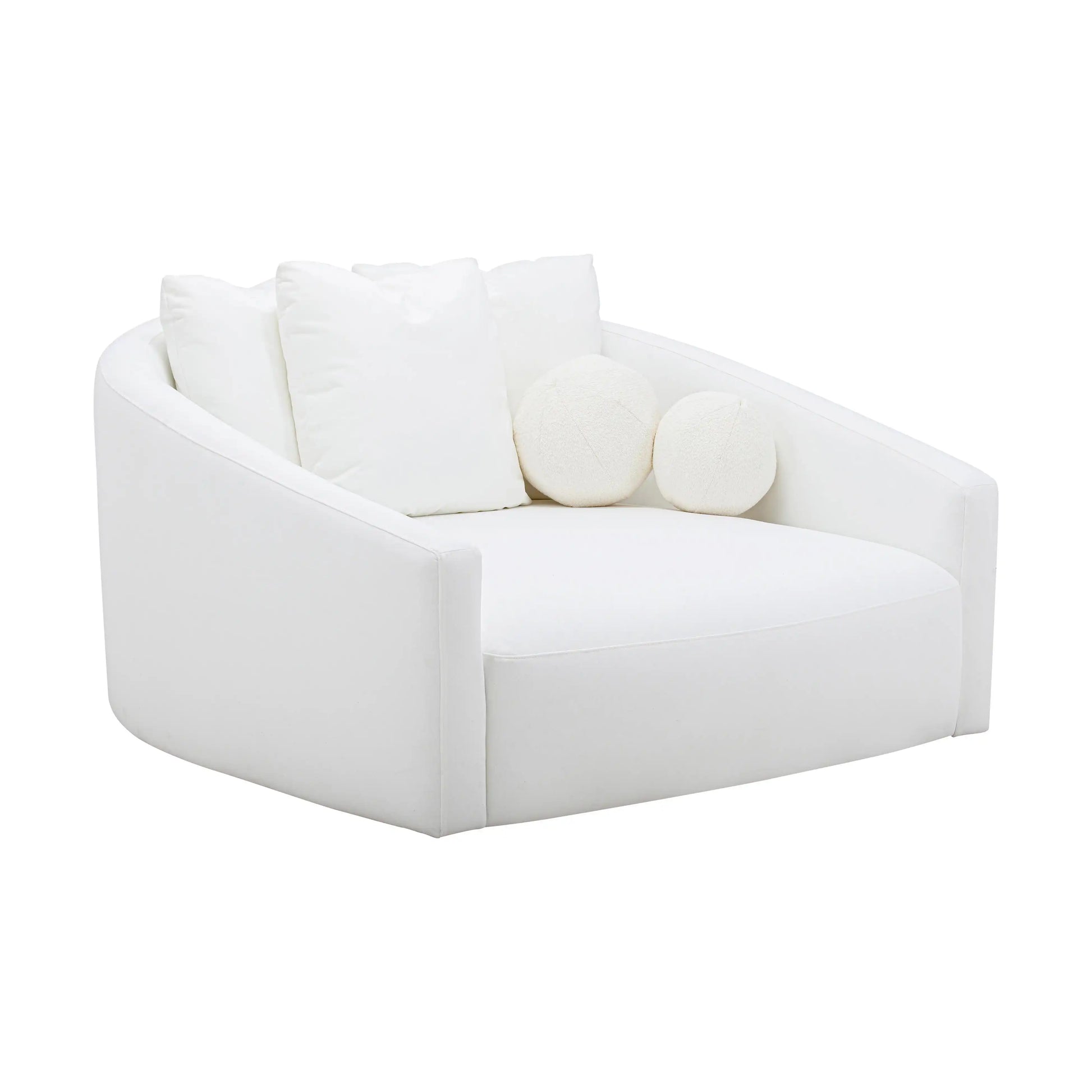 Hanim - Linen Daybed - Cream - Best Buy Furniture