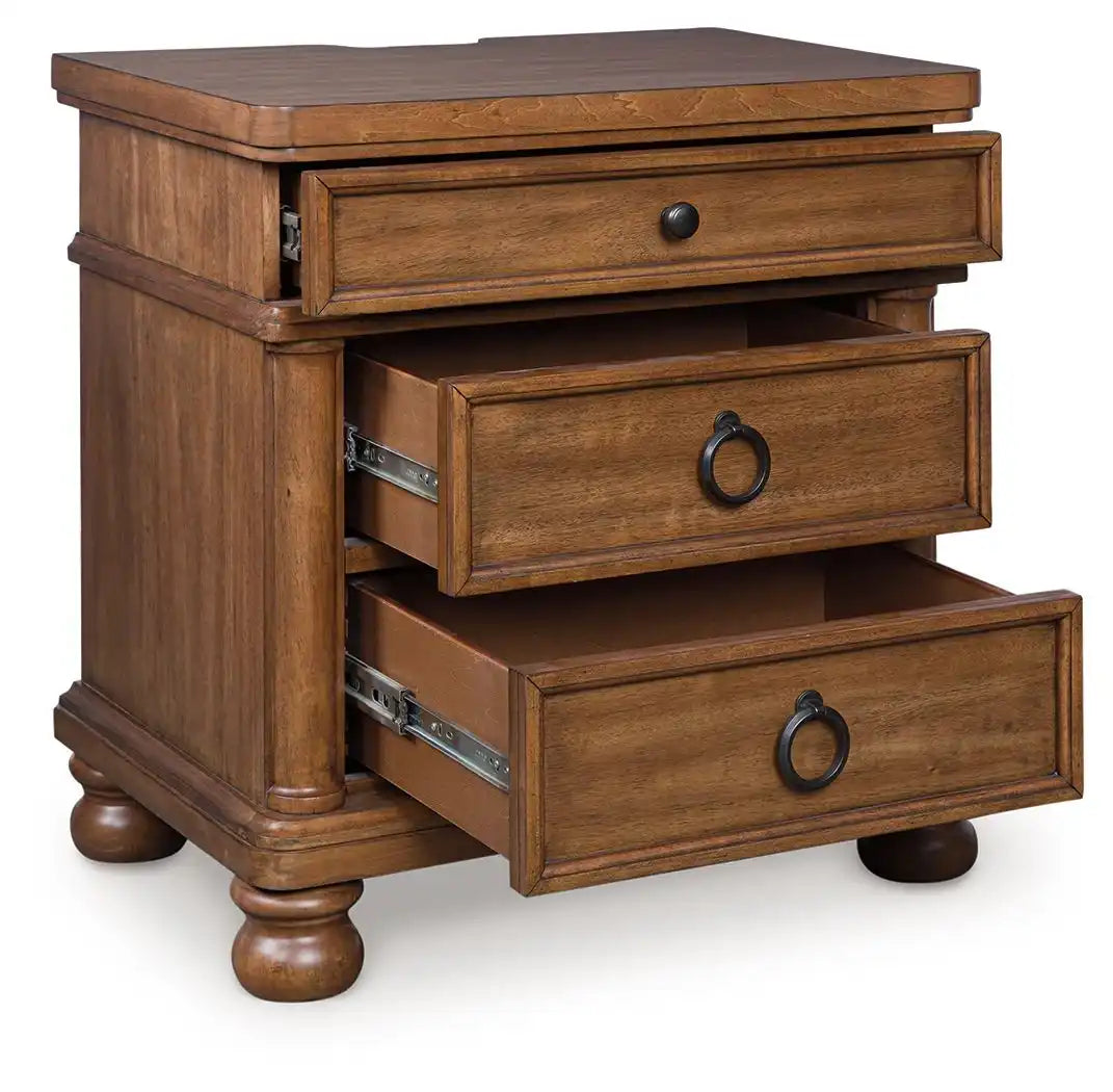 Rowlenstown - Three Drawer Night Stand - Best Buy Furniture