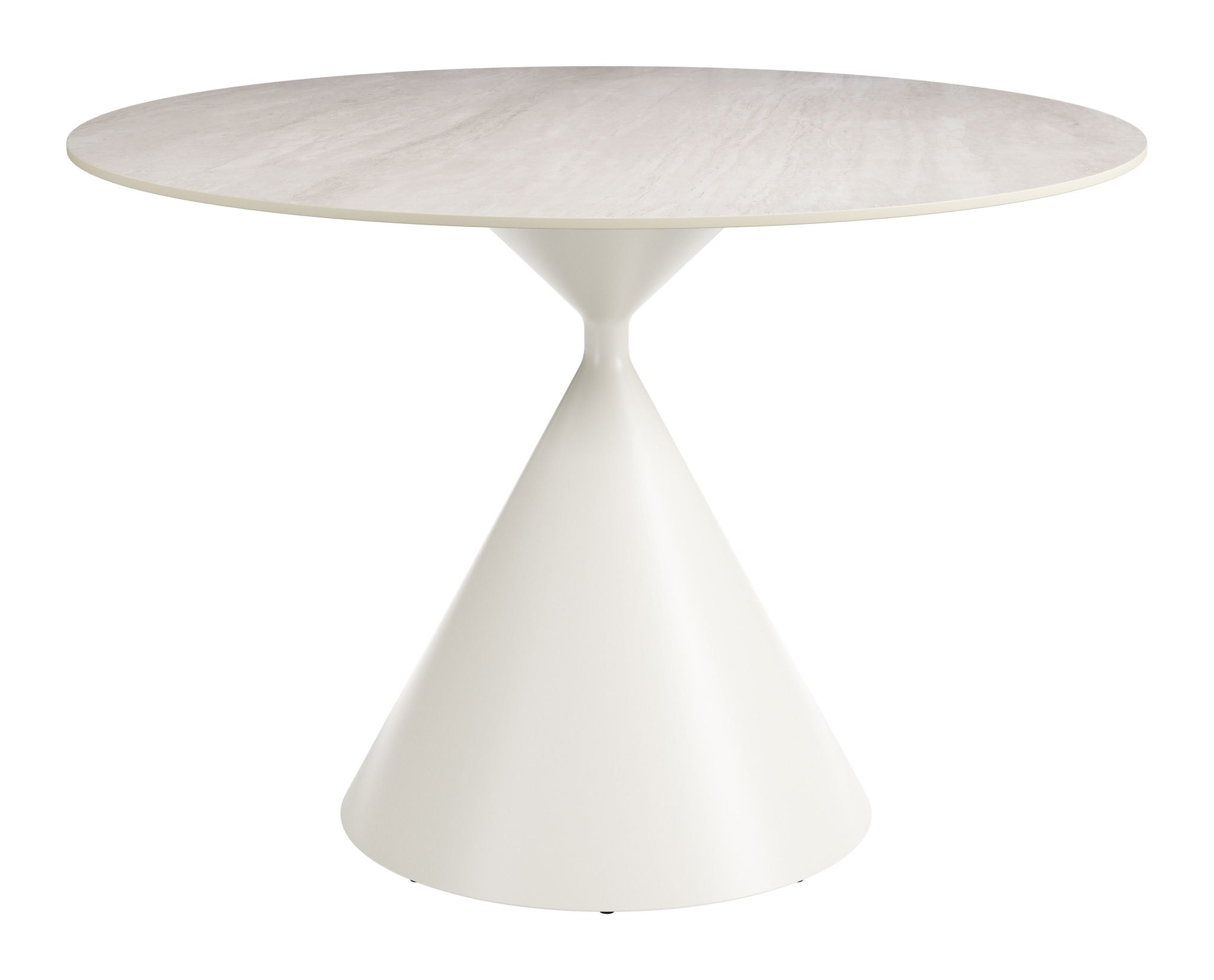 Plinn - Dining Table - Light Beige / White