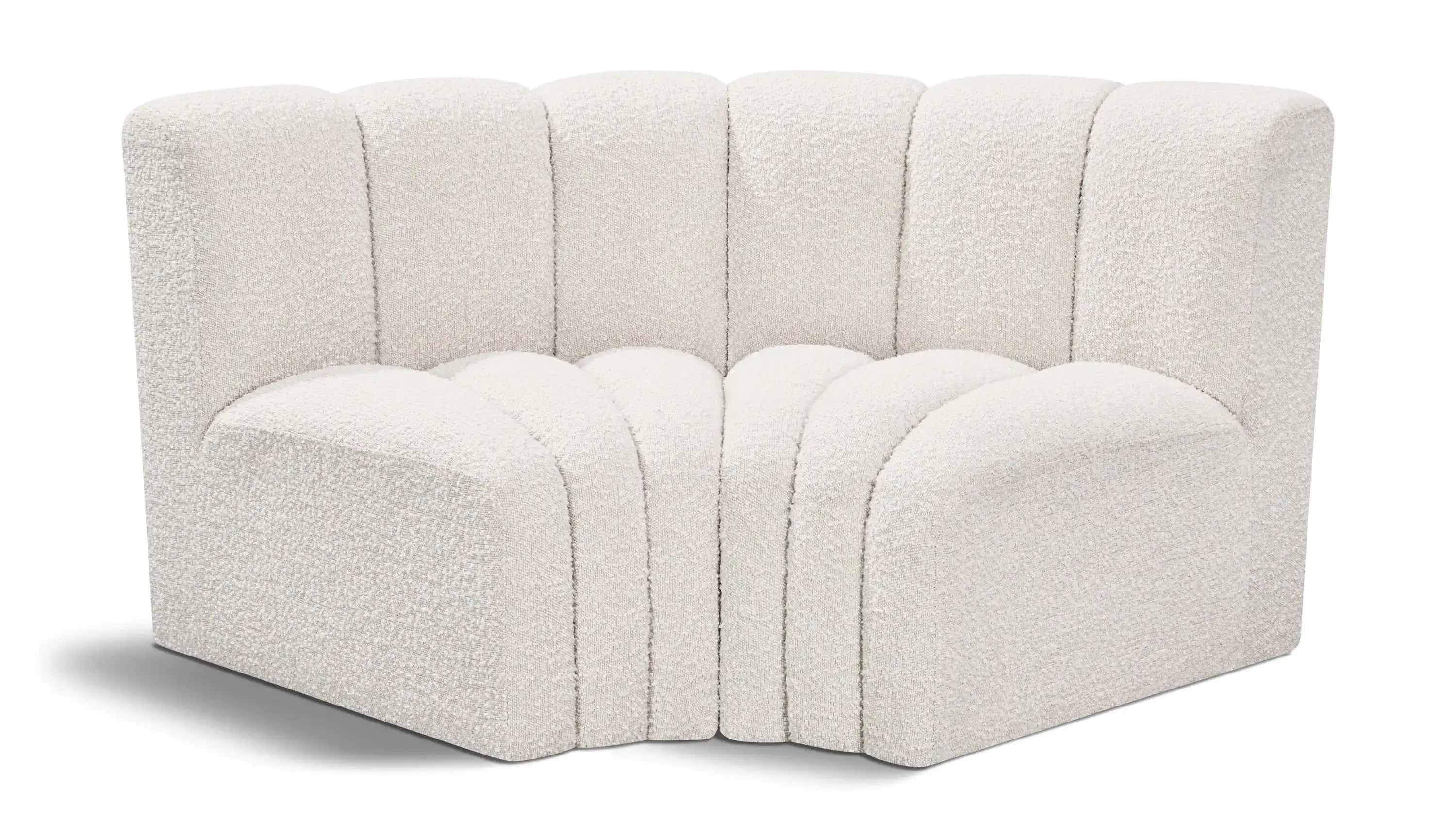 Arc - Boucle Fabric 2 Piece Modular Sofa - Best Buy Furniture