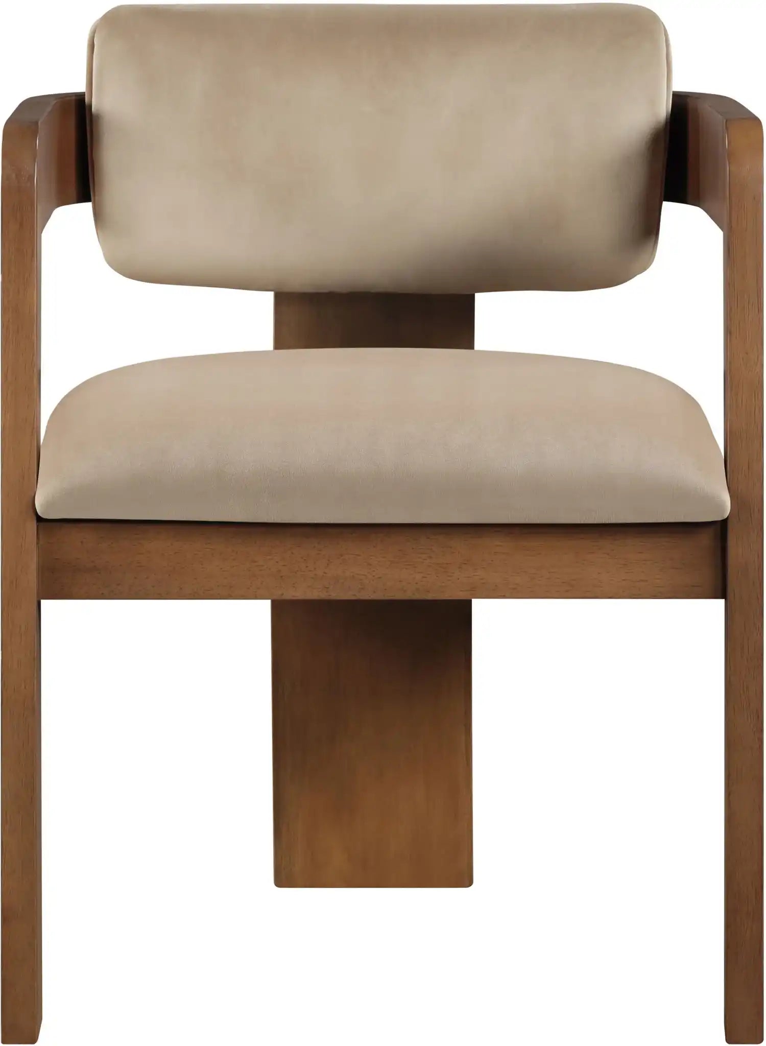 Sacha - Velvet Dining Chair With Brown Base (Set of 2)