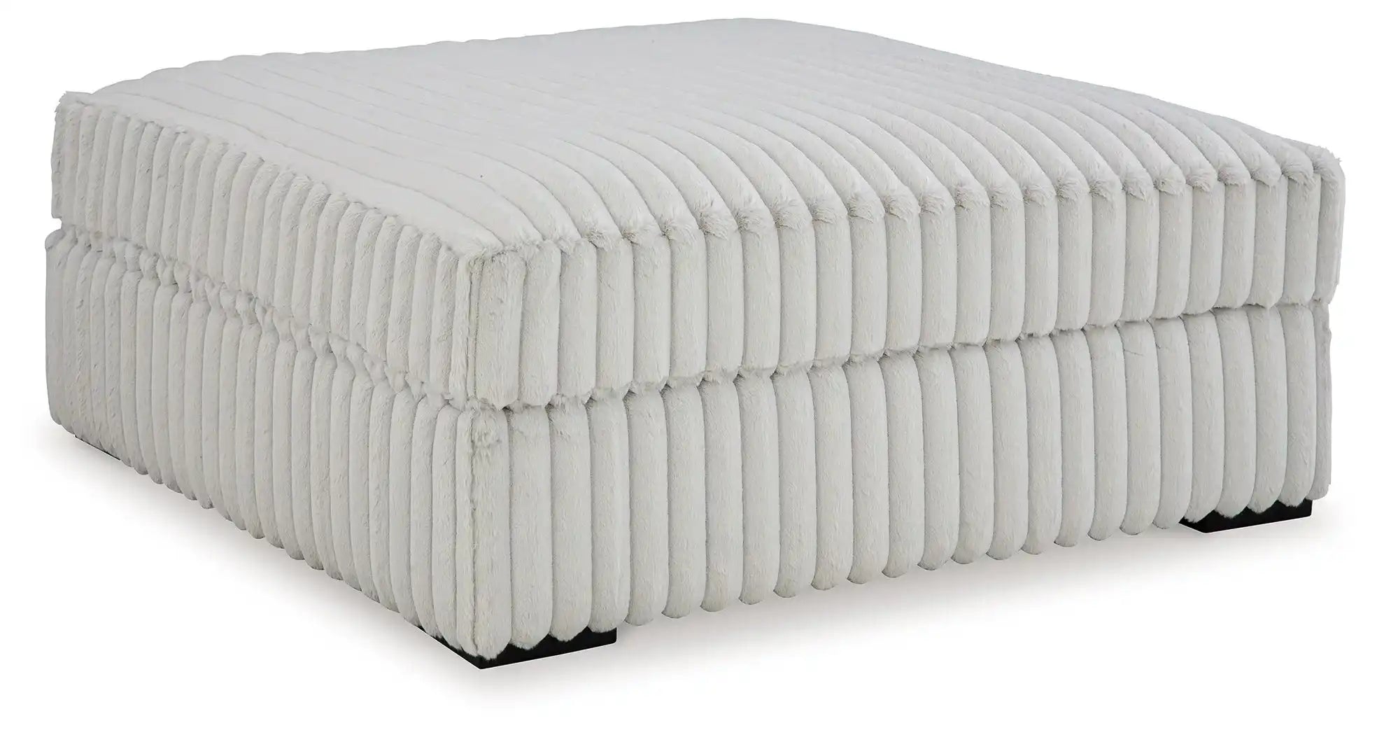 Stupendous - Oversized Accent Ottoman - Alloy - Best Buy Furniture