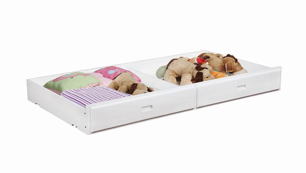 Chapman Wood Storage Trundle White-CoasterEveryday