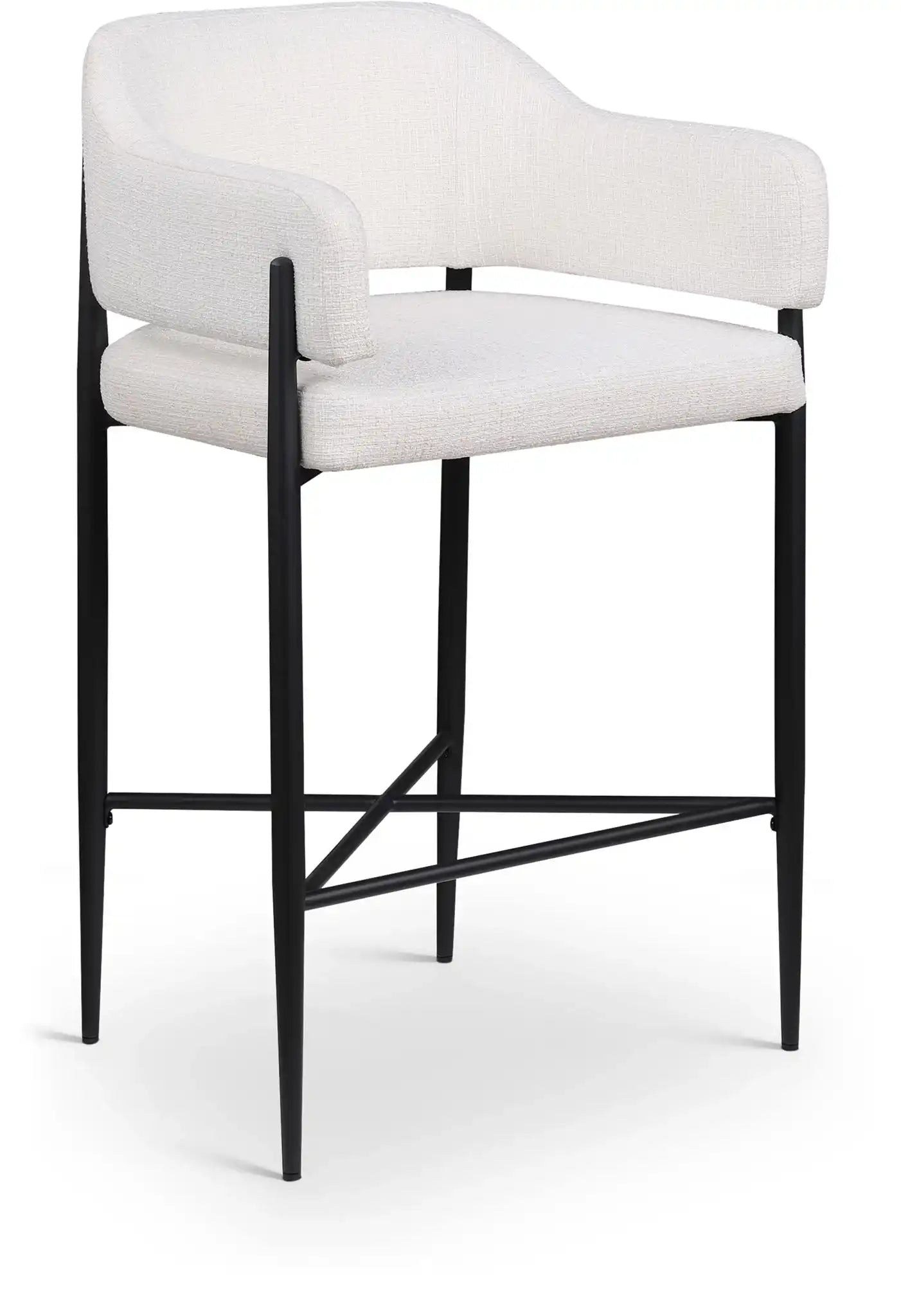 Dame - Fabric Upholstered Counter Stool (Set of 2) - Best Buy Furniture