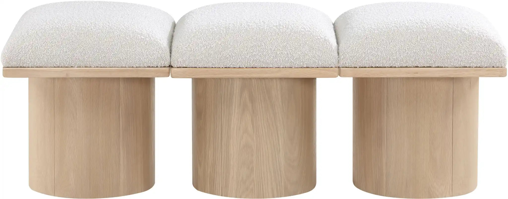 Pavilion - 3 Piece Modular Bench With Natural Base