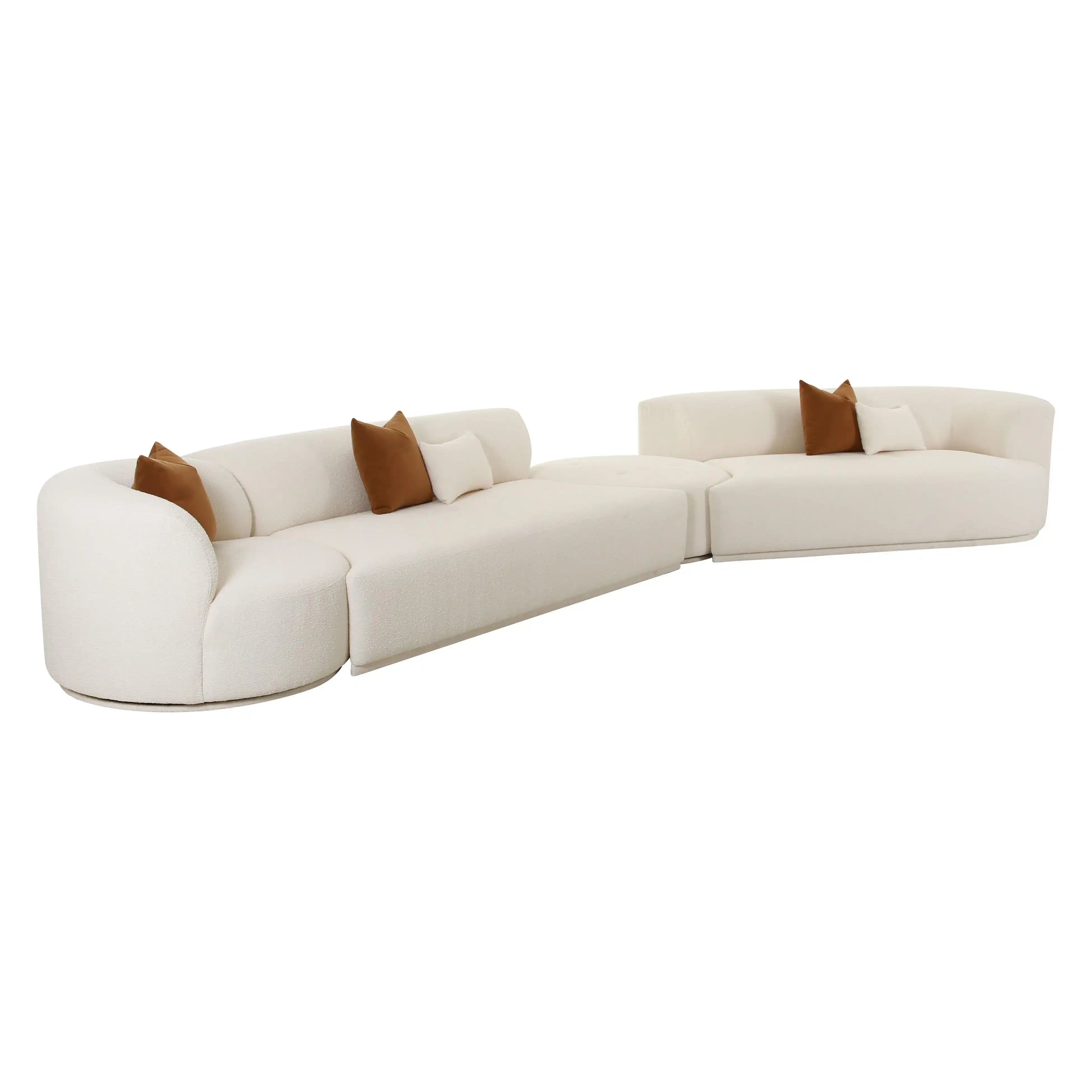 Fickle - Boucle Modular Sectional - Best Buy Furniture