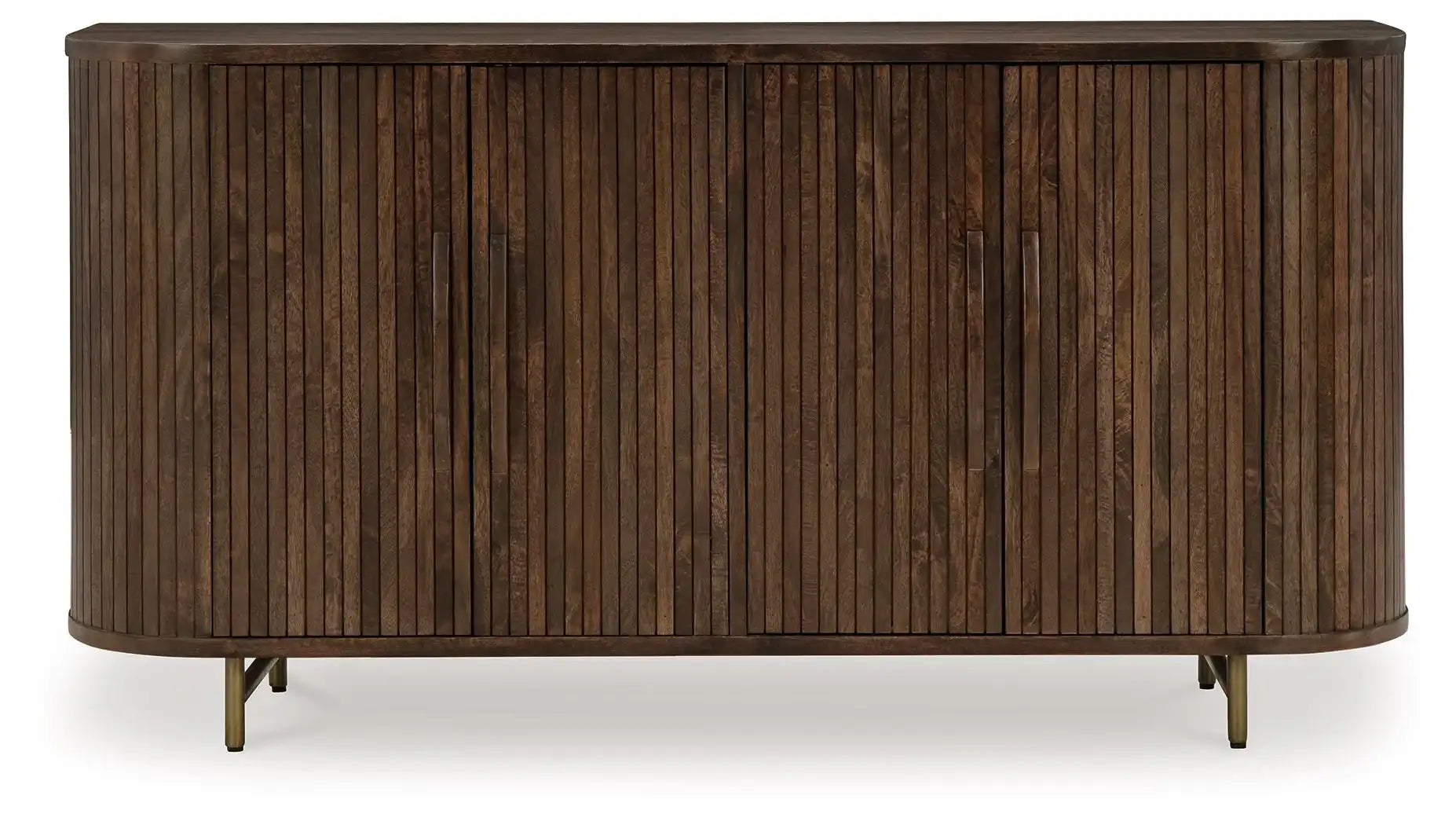 Amickly - Accent Cabinet - Dark Brown - Best Buy Furniture