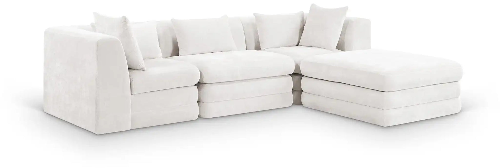 Stellar - 4 Piece Upholstered Modular Sectional - Best Buy Furniture