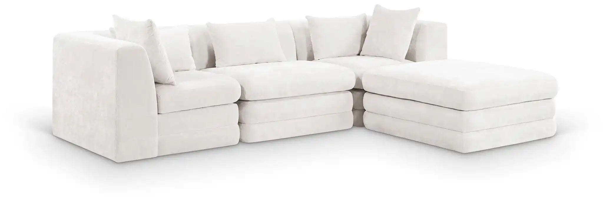 Stellar - 4 Piece Upholstered Modular Sectional - Best Buy Furniture