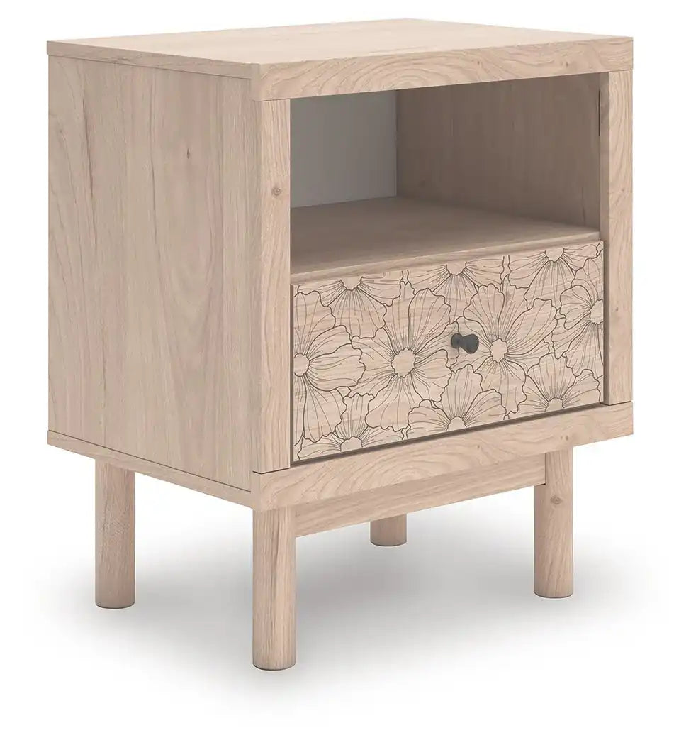 Arloster - One Drawer Night Stand - Tan - Best Buy Furniture